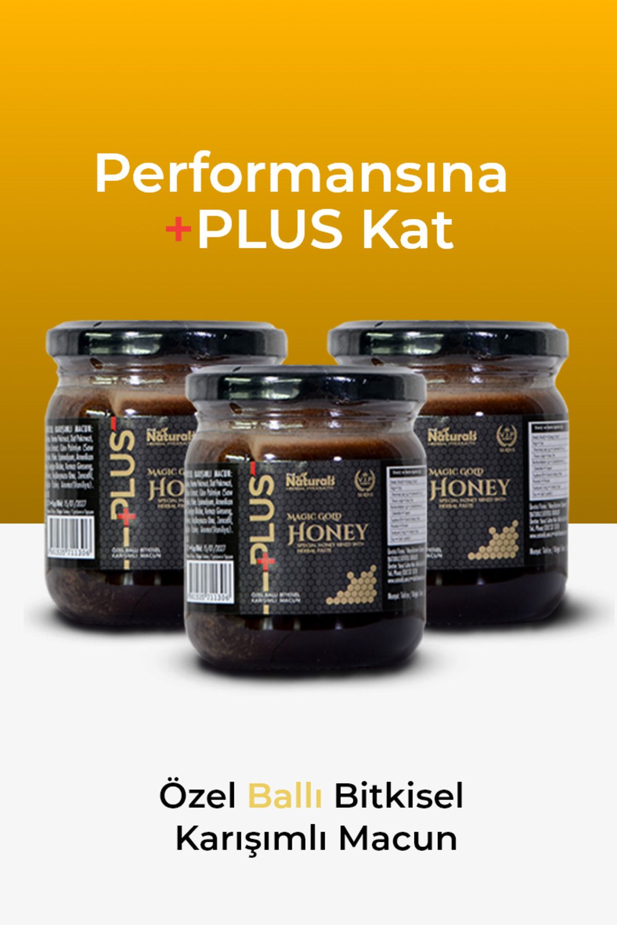 Aktiva Naturals Üçlü Magic Gold Honey Plus Özel Ballı Bitkisel Karışımlı Macun 240GR.