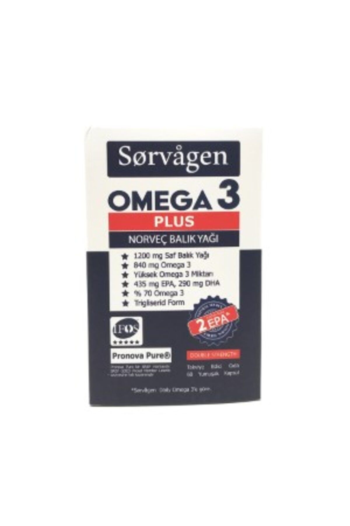 Exxe Sorvagen Omega 3 Plus Norveç Balık Yağı 60 Kapsül