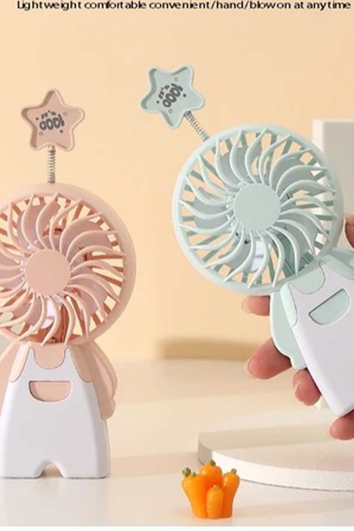 CİYU TİCARET Taşınabilir mini el fanı soğutucu mini vantilatör mini el soğutucu fan