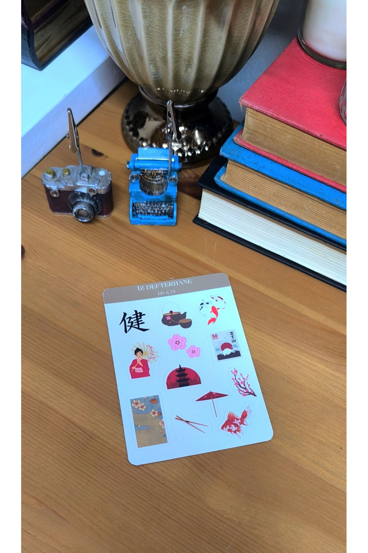 İZ DEFTERHANE Uzak Doğu Çin Japon Çıkartma Sticker (Defter, ajanda ve planlayıcılar)