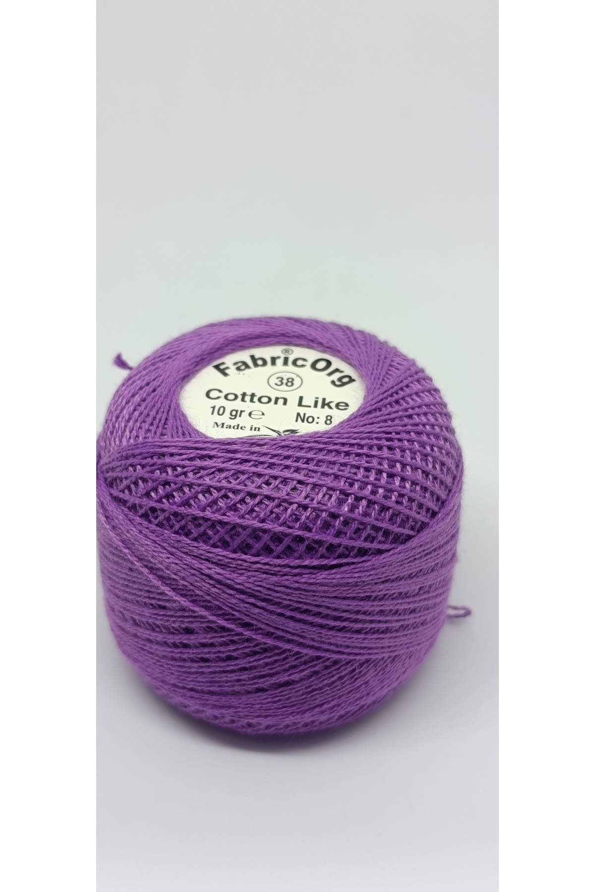 fabricorg Cotton Like Etamin-kanaviçe Iplik (10 GR-NO8 İP) - TEK YUMAK - 38 Numaralı Renk