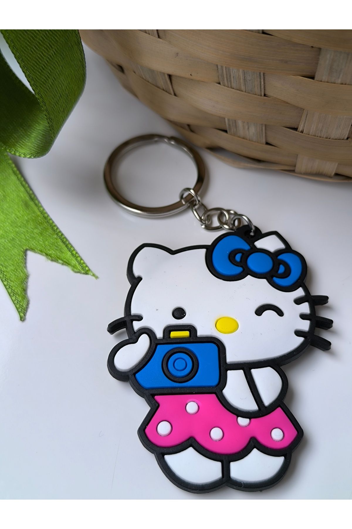 Esey Dizayn Hello Kitty Silikon Anahtarlık - Büyük Boy