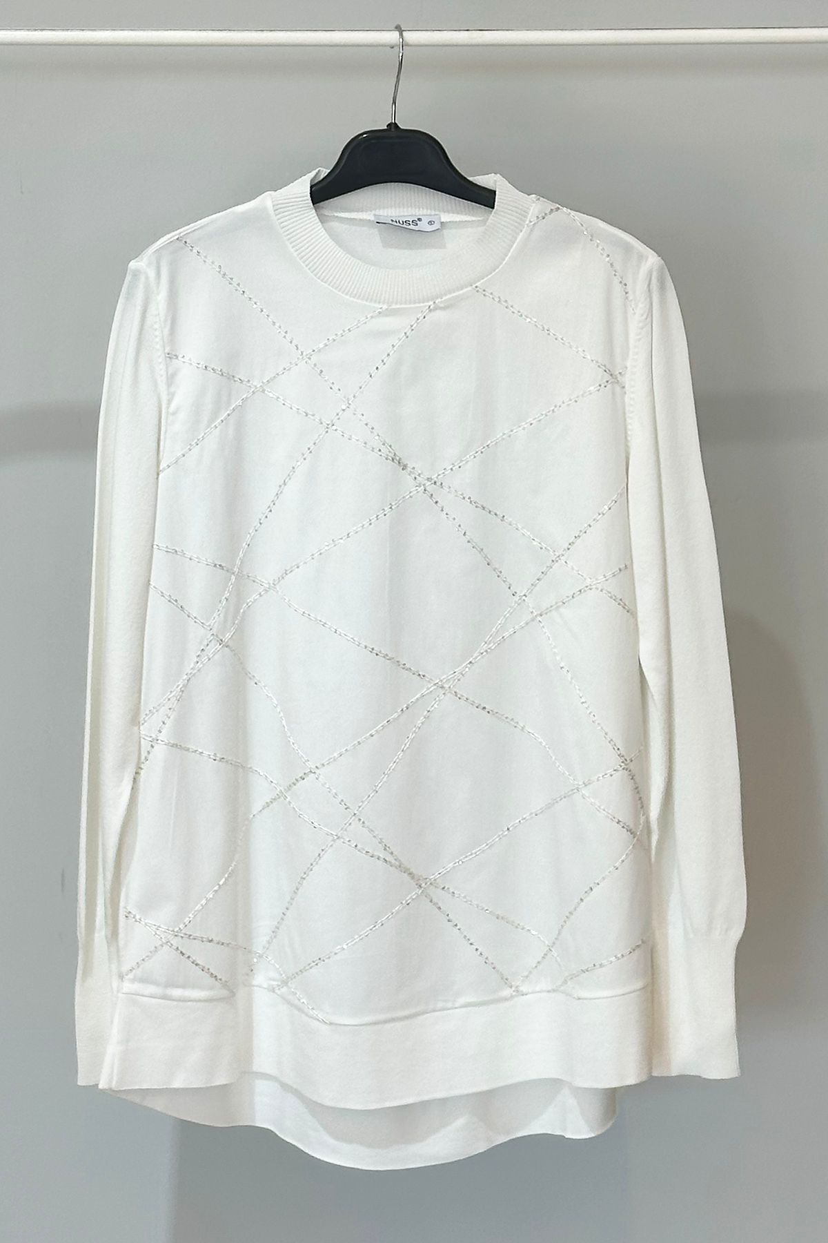 Nuss Oval Kesim Tunik 3010 Ekru