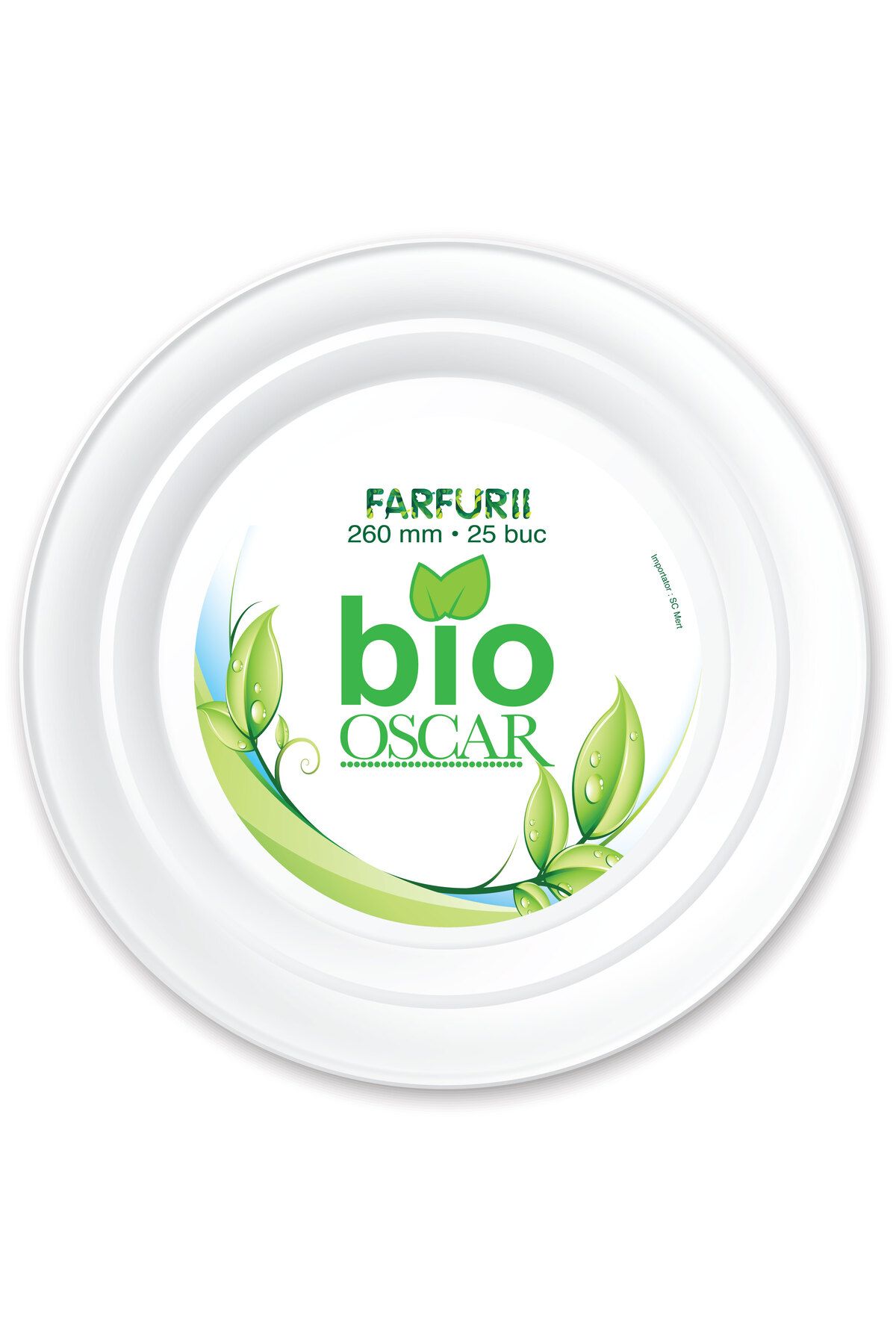 Oscar Farfurii Biodegradabile 260 Mm - One Size