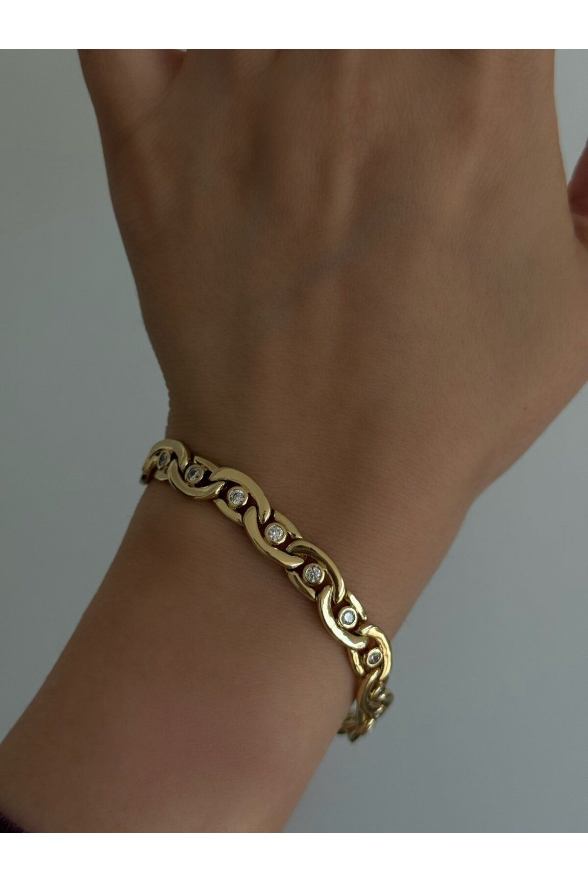 h&b design jewel Çelik Göz Detay Kuyum Model Bileklik