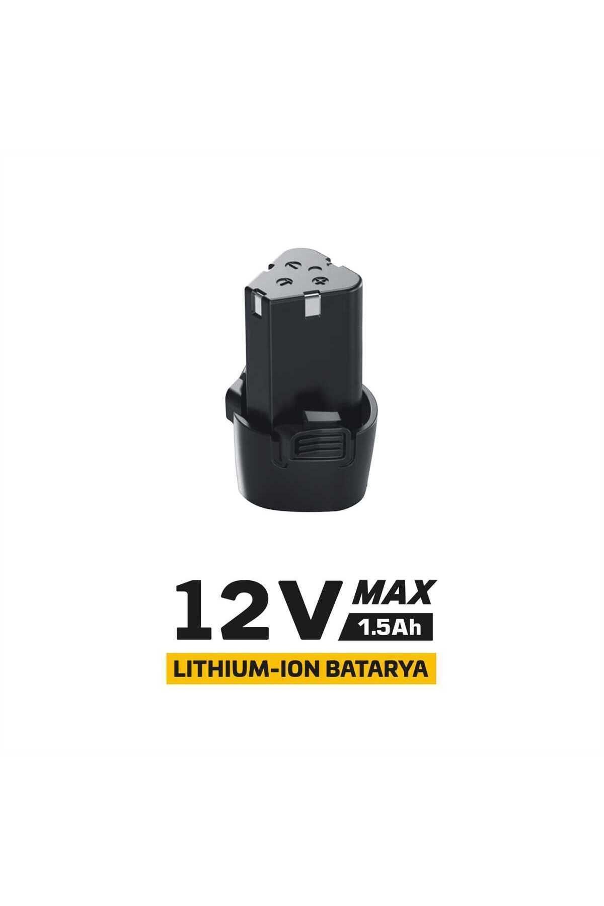 SGS Profesyonel Akülü Vidalama  Uyumlu Yedek Batarya 12 Volt (1.5AH)