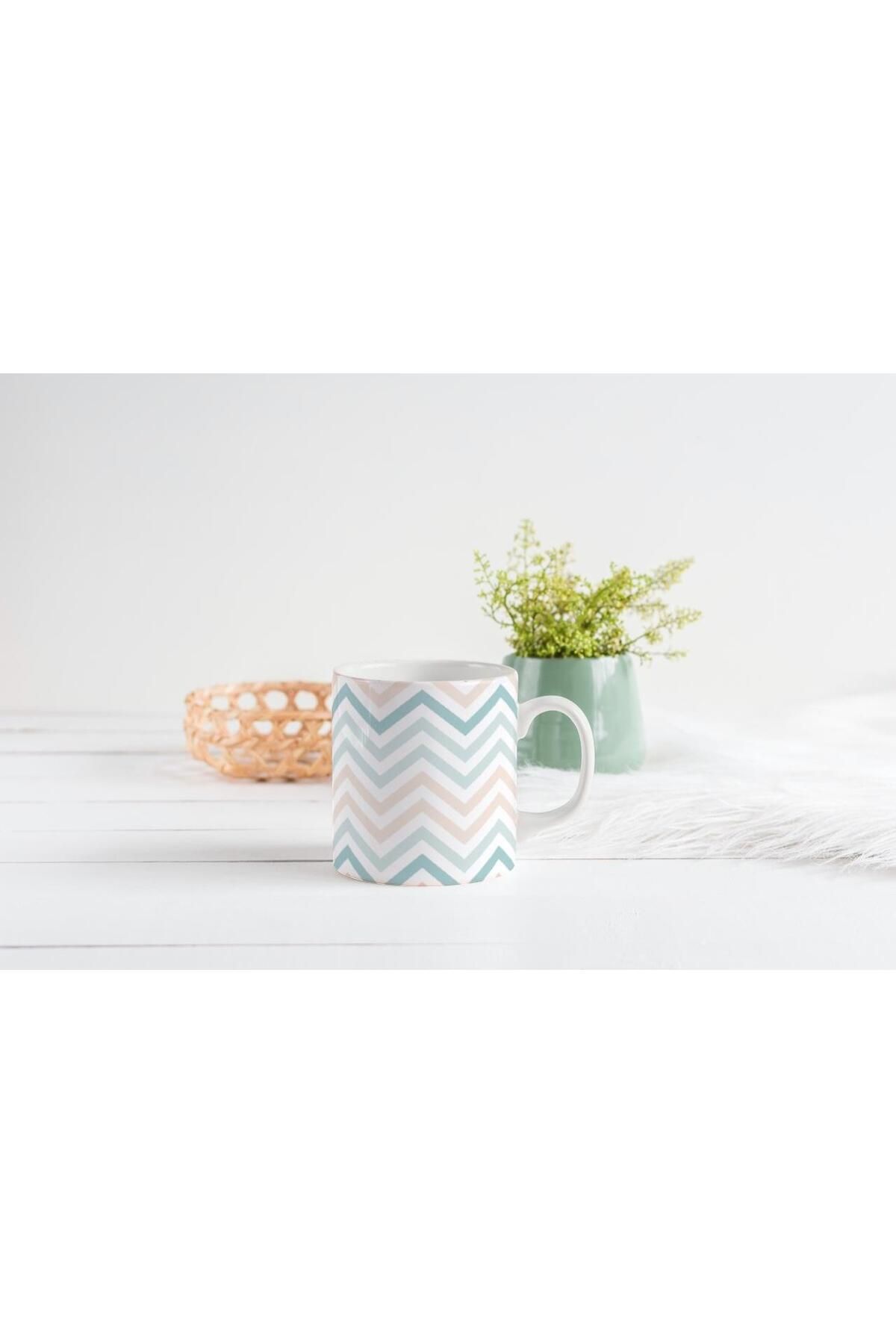 riyaz Kupa Bardak, Pastel Zigzag