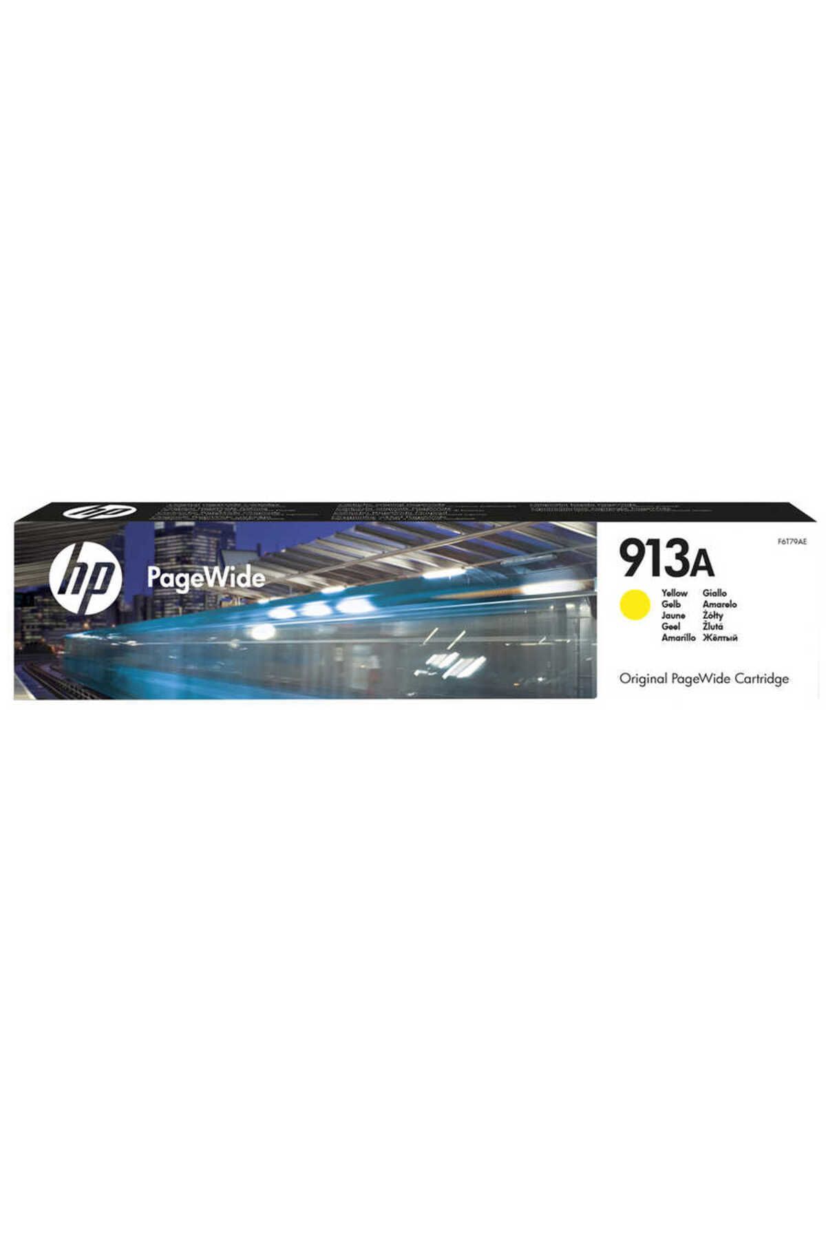 HP 913A-F6T79AE Sarı Orijinal Kartuş