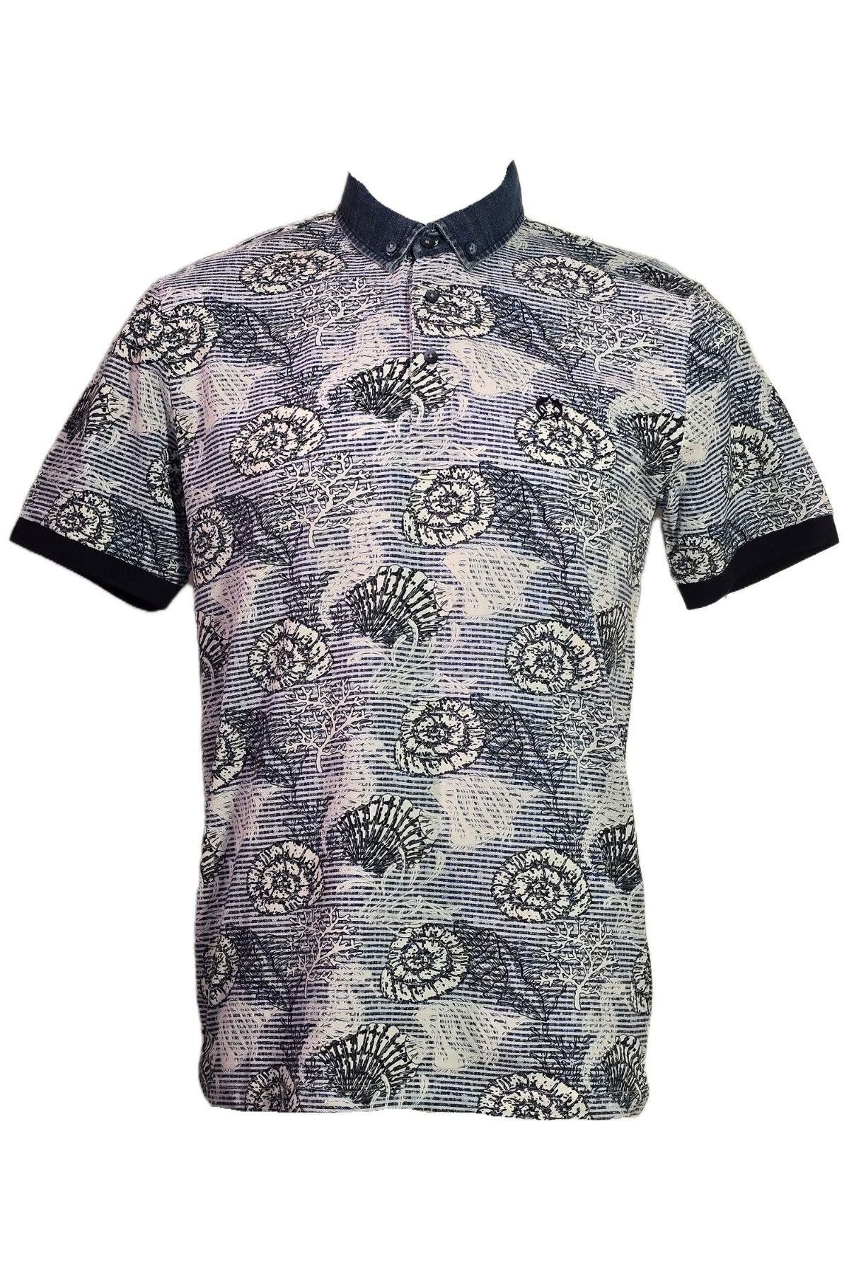 Campione 5098635 Erkek Polo T-Shirt Indigo