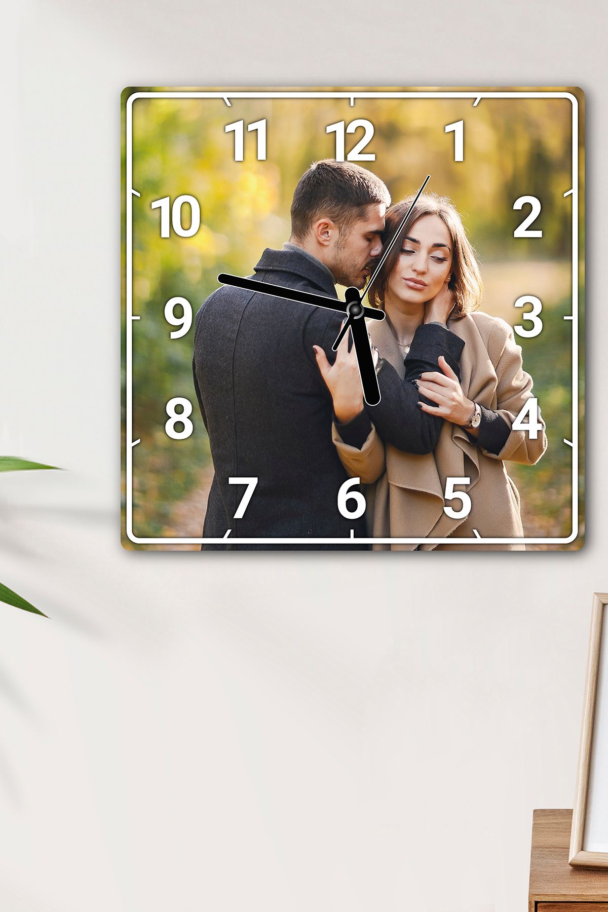 Fotomcity Kişiye Özel Fotoğraflı UV Baskılı Duvar Saati