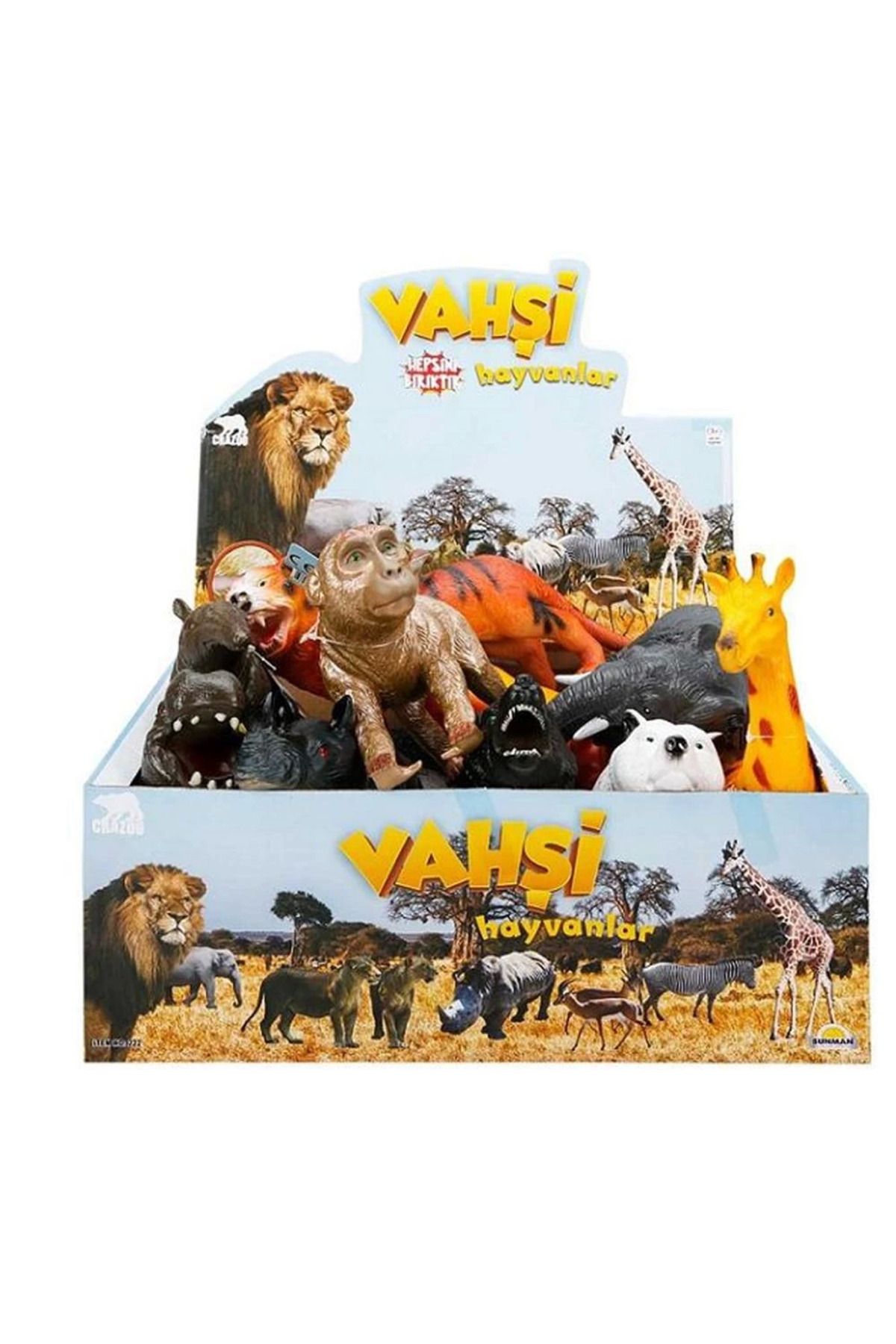 Emperium S00000725 VAHŞİ HAYVANLAR FOAM SESLİ 27CM -SUN - 1 adet stokta olan gönderilir