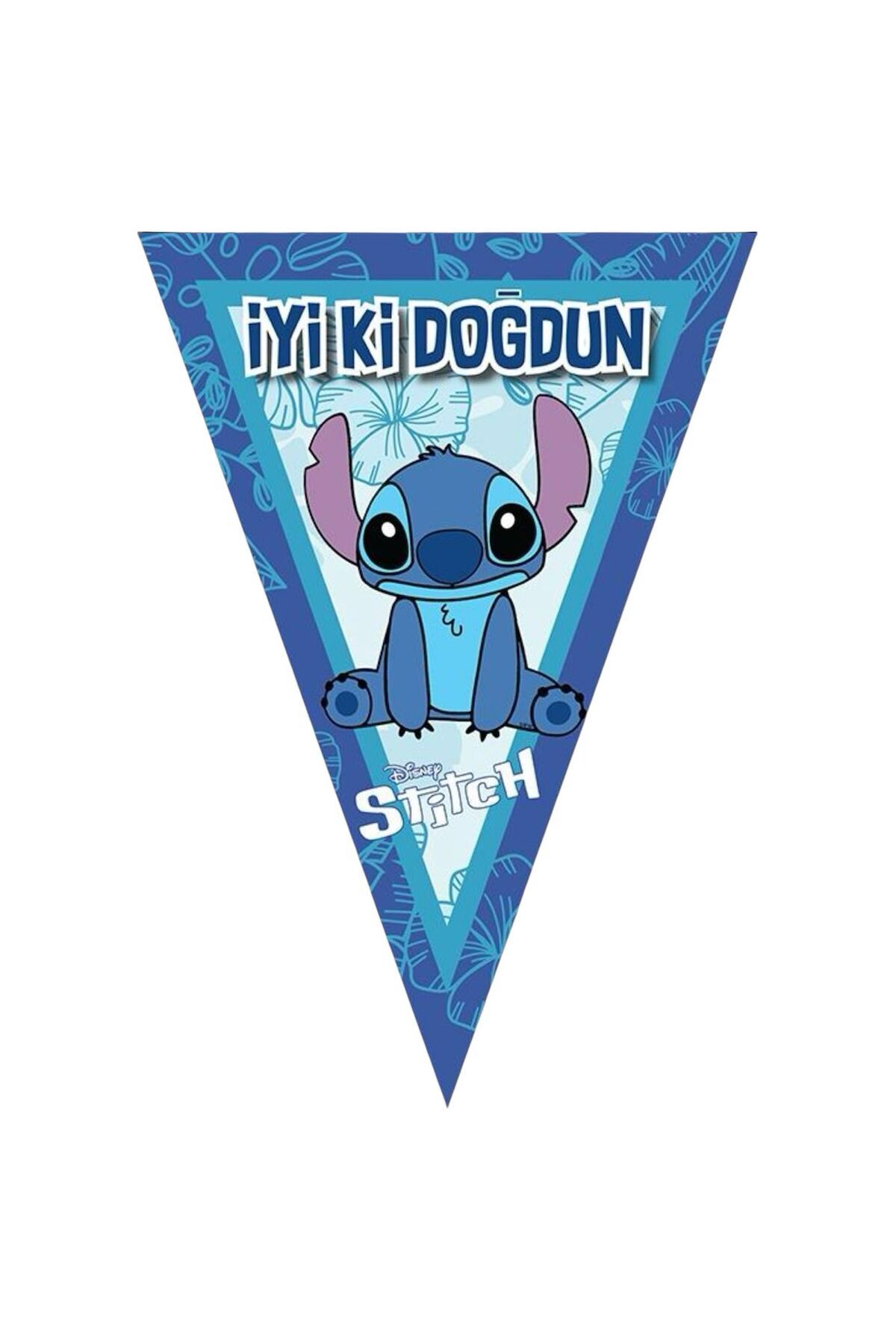 Cadde Süs Stitch Temalı Flama seti 9 bayrak