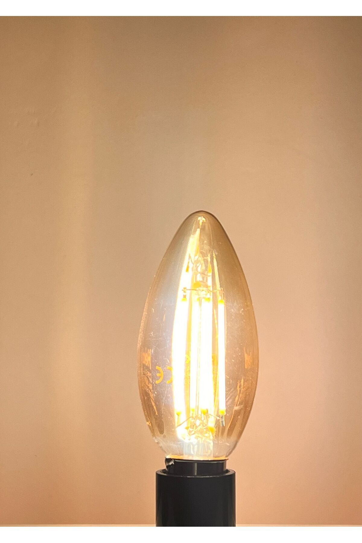 Heka 6 WATT 2500 K GÜNIŞIĞI AMBER IŞIK LED E14 BUJİ AMPUL 575 LÜMEN
