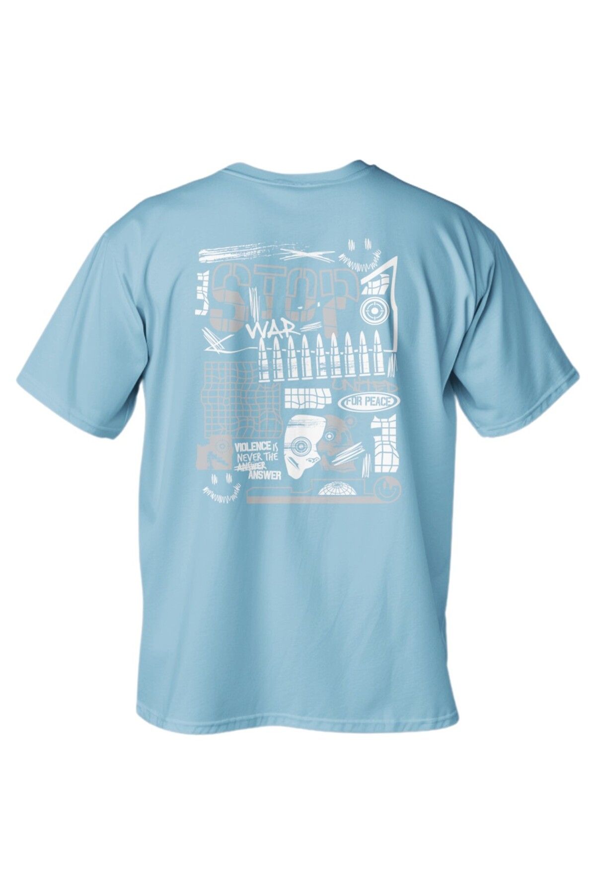 LUMARTA Regular Stop War Baskılı T-Shirt