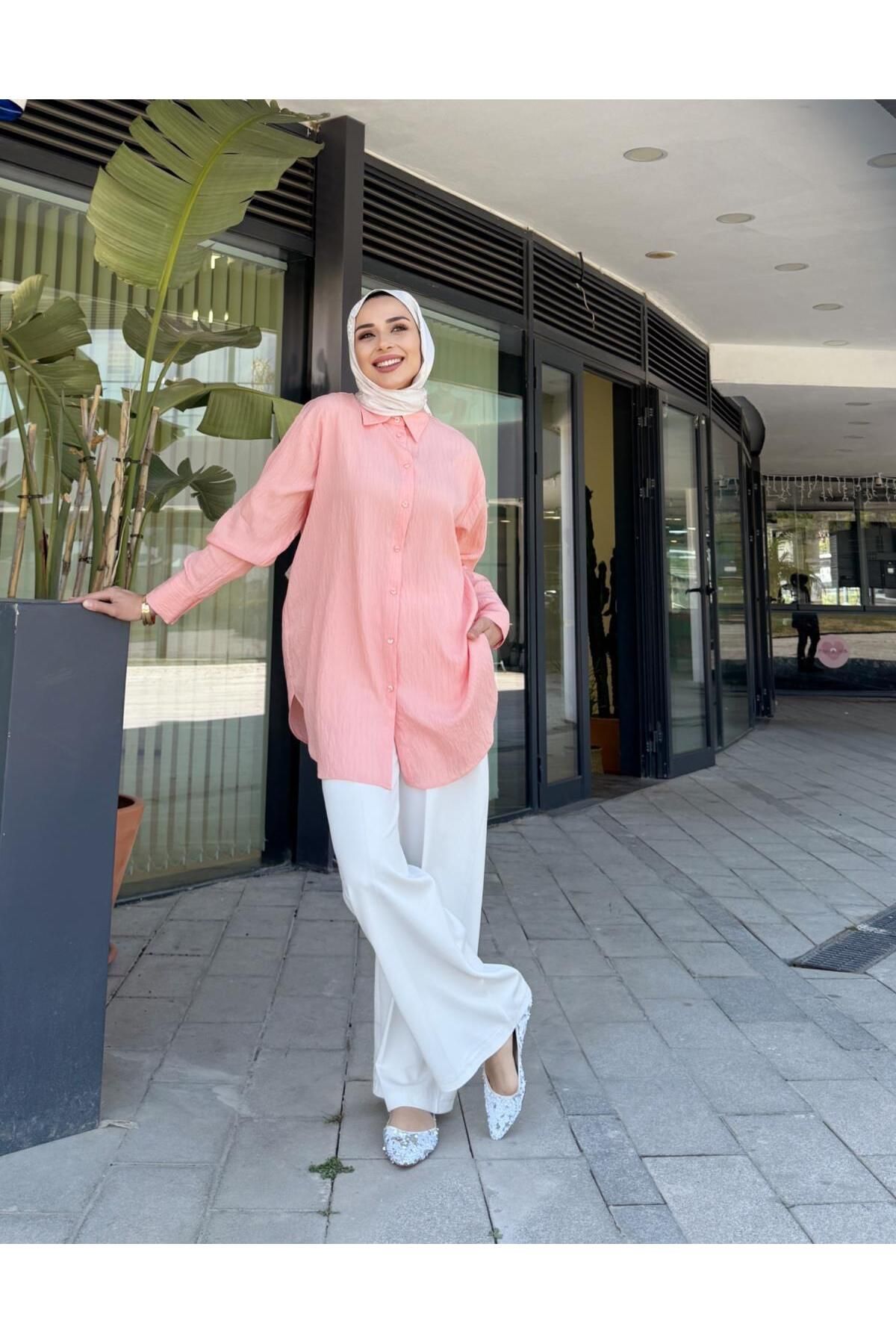 Hare Butik PAMELA VİSCON ÇİZGİLİ GÖMLEK