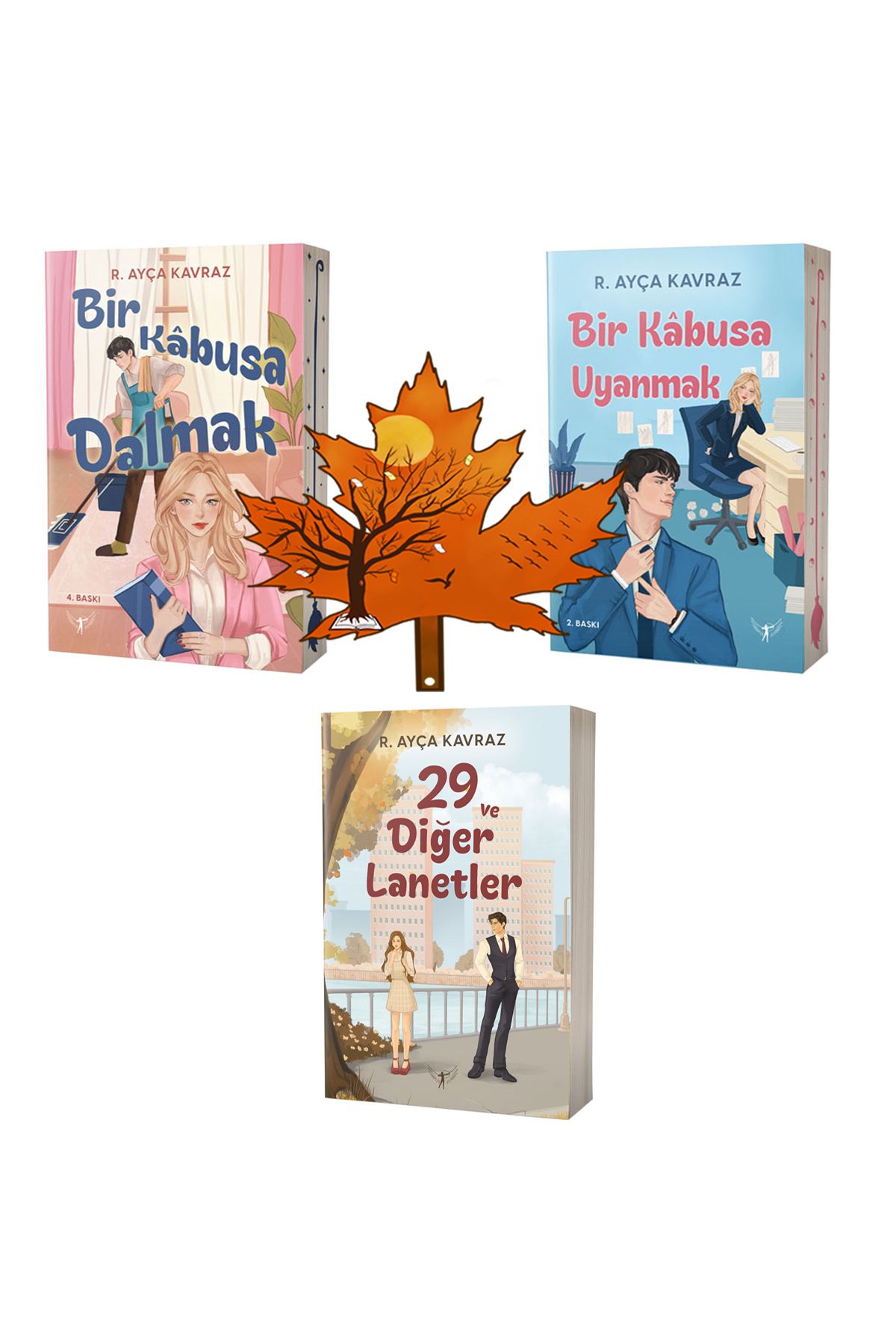 Artemis Yayınları R. Ayça Kavraz - Bir Kabusa Dalmak - Bir Kabusa Uyanmak - 29 ve Diğer Lanetler -3kitap- kitap ayracı