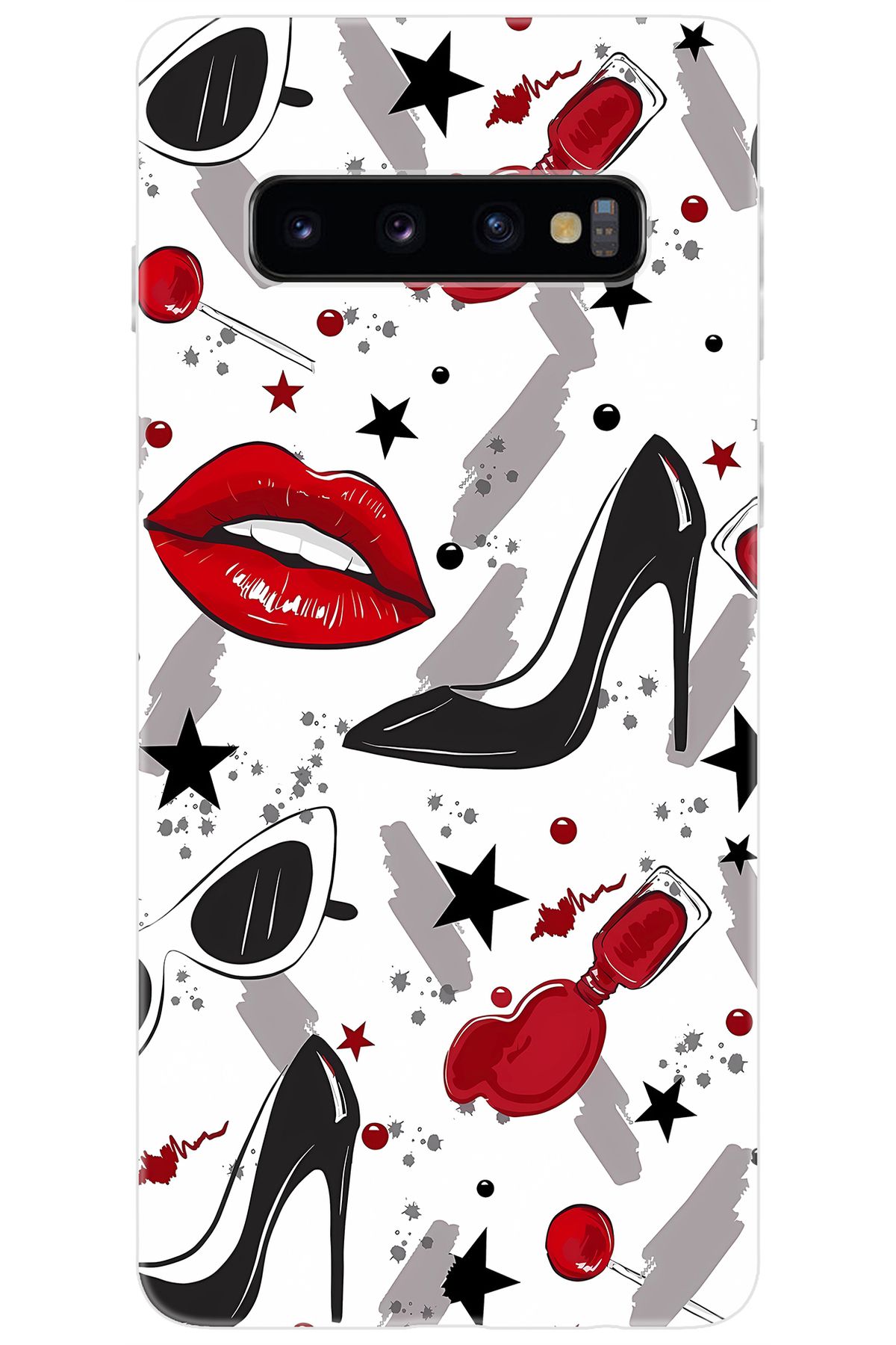 Ceppare Samsung Galaxy S10 (SM-G973F) Uyumlu Kılıf Desen Baskılı Silikon Fashion Design STK:676 CP-O1KcM03