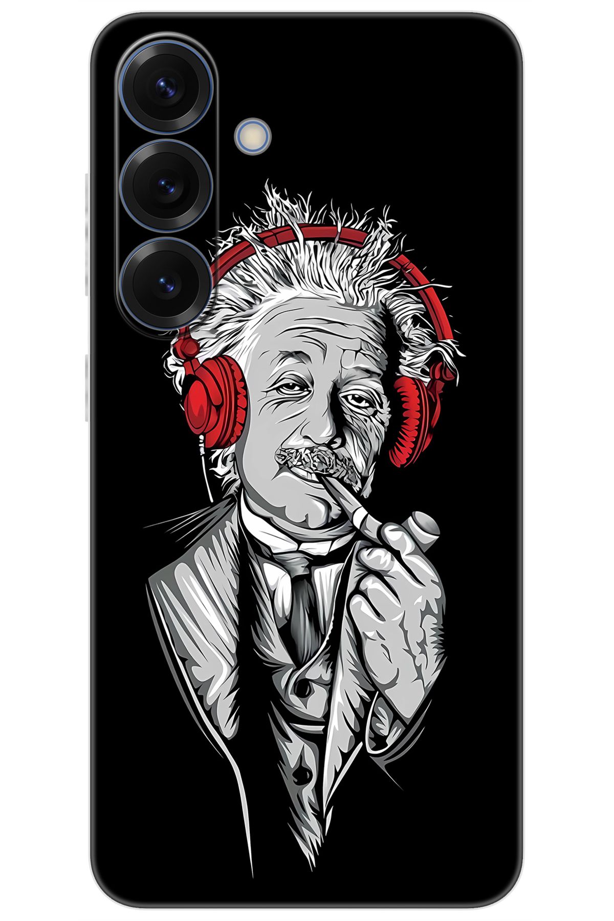 Ceppare Samsung Galaxy S25 (SM-S931B) Uyumlu Kılıf Desen Baskılı Silikon Albert Einstein STK:658 CP-A62vsKS