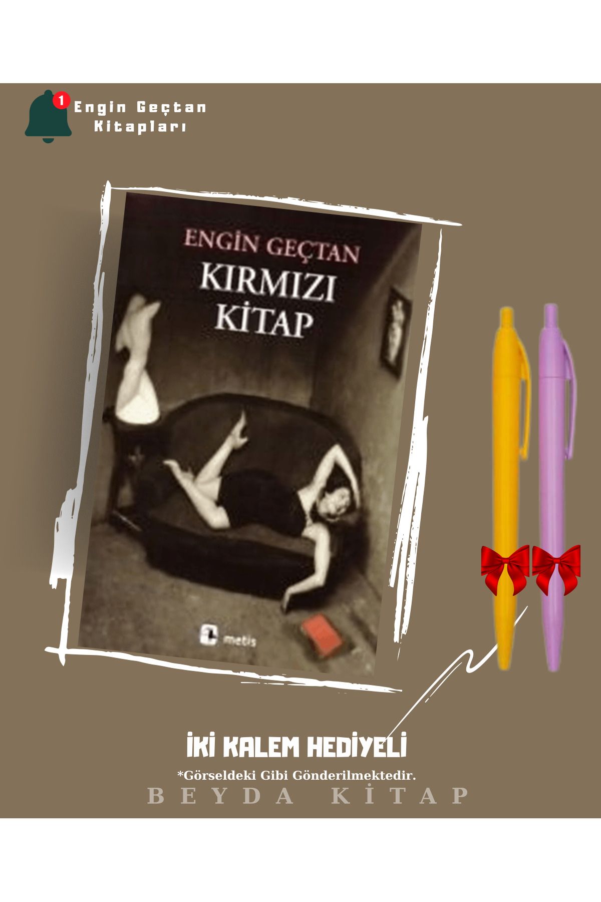 Metis Yayınları Kırmızı Kitap - Engin Geçtan - İki Kalem Hediyeli - ENGCTN25