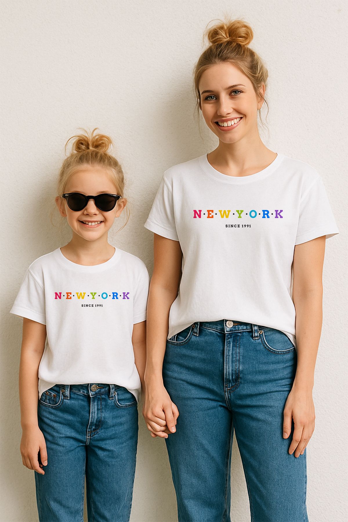 MYADA Anne Kız Çocuk Uyumlu Newyork Baskılı Tişört 22854