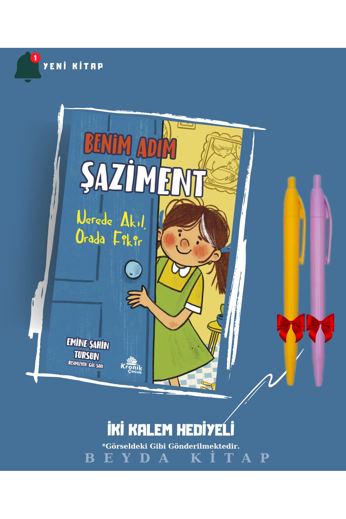 Kronik Kitap Benim Adım Şaziment - Emine Şahin Tursun - İki Kalem Hediyeli (Yeni Kitap)