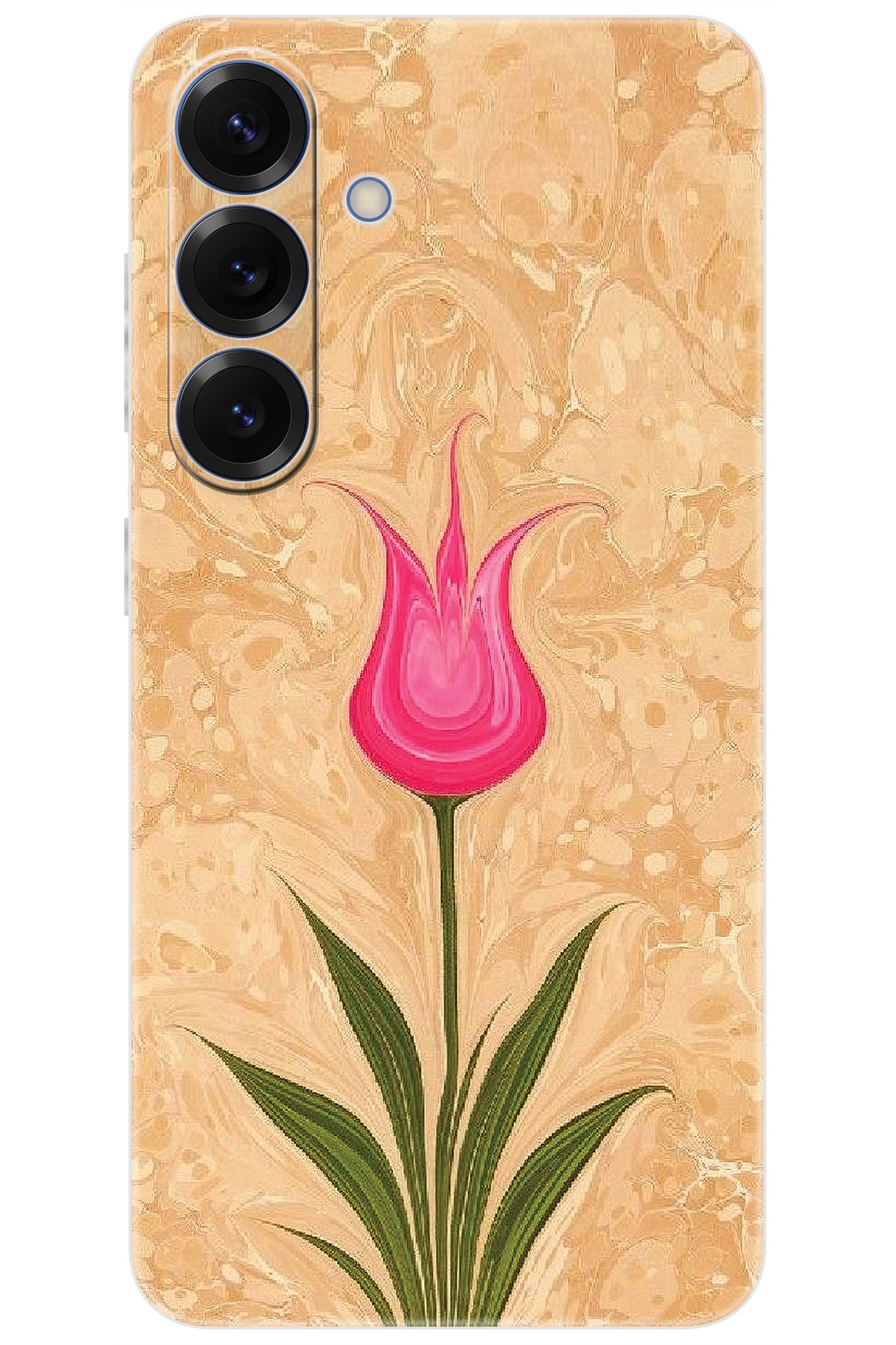 Ceppare Samsung Galaxy S25 (SM-S931B) Uyumlu Kılıf Desen Baskılı Silikon Lale Tasarım STK:544 CP-UFoUMJV