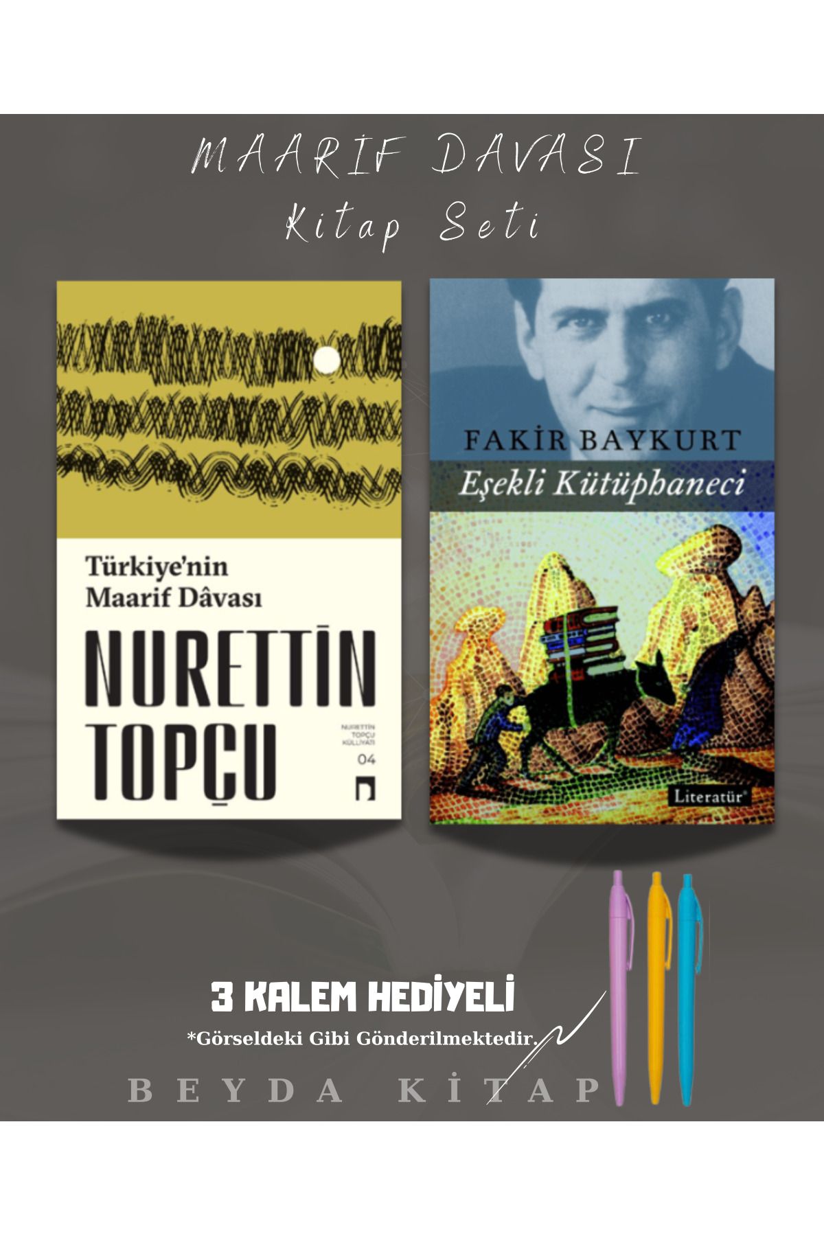 Dergah Yayınları Türkiye'nin Maarif Davası - Eşekli Kütüphaneci - Nurettin Topçu - Kalemli, RTTTPC25, ÖĞRTMNT1