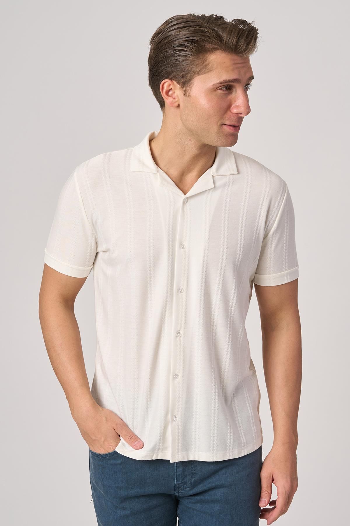White Stone WHİTE STONE 2025-Y 3176-G GÖMLEK- TSHIRT BEYAZ