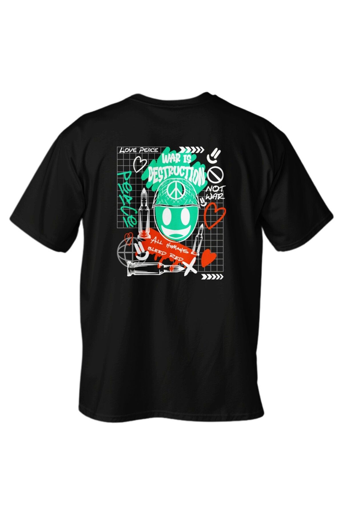 LUMARTA Regular Destruction Baskılı T-Shirt