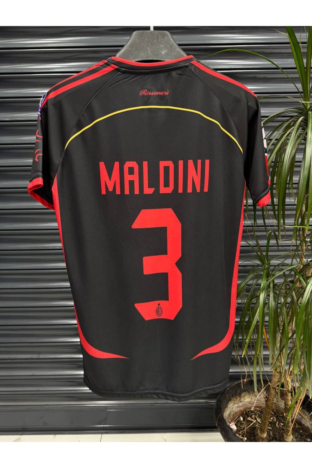 Arena Spor Efsane M.i.l.a.n Maldini 3 Siyah Nostalji Forması
