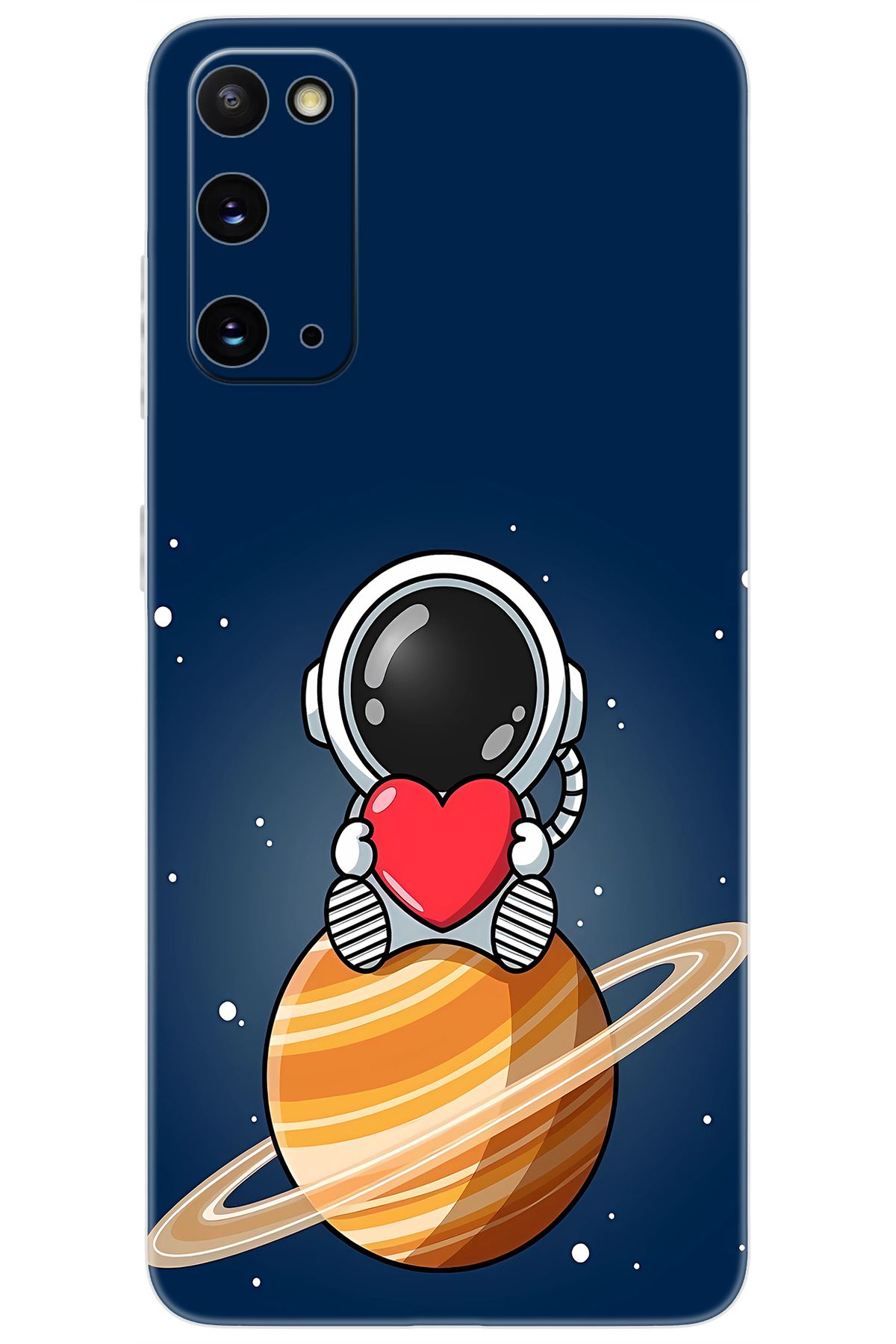 Ceppare Samsung Galaxy S20 (SM-G980F) Uyumlu Kılıf Desen Baskılı Silikon Astronot STK:697 CP-7047D5i