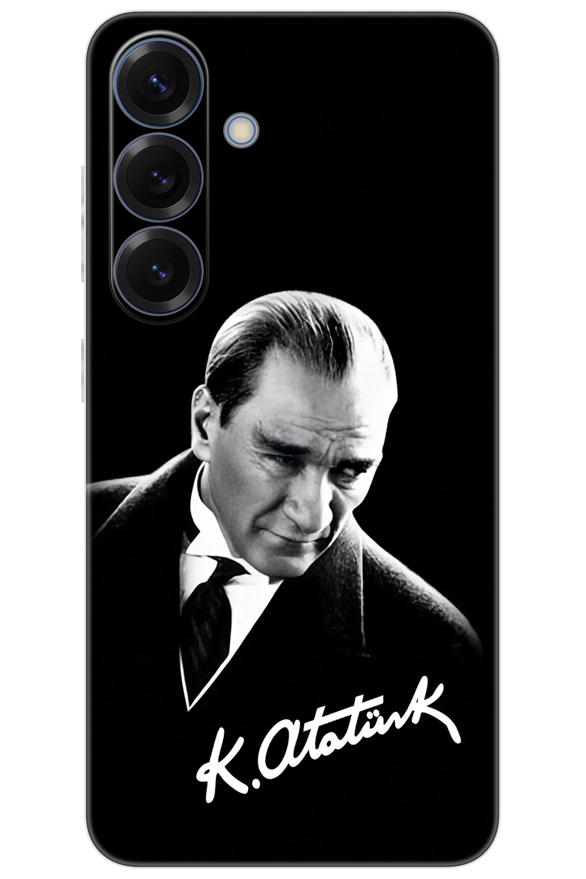 Ceppare Samsung Galaxy S25 (SM-S931B) Uyumlu Kılıf Desenli Silikon Mustafa Kemal Atatürk STK:390 CP-tKLsQU4