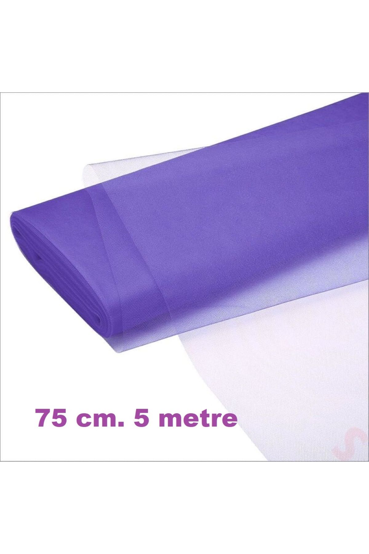 serap çiçekçilik 5 Metre 75 Cm. Mor Bohça Süsü, Nişan Bohça Süsü, Kapı Süsü Tülü, Doğum Günü Tülü