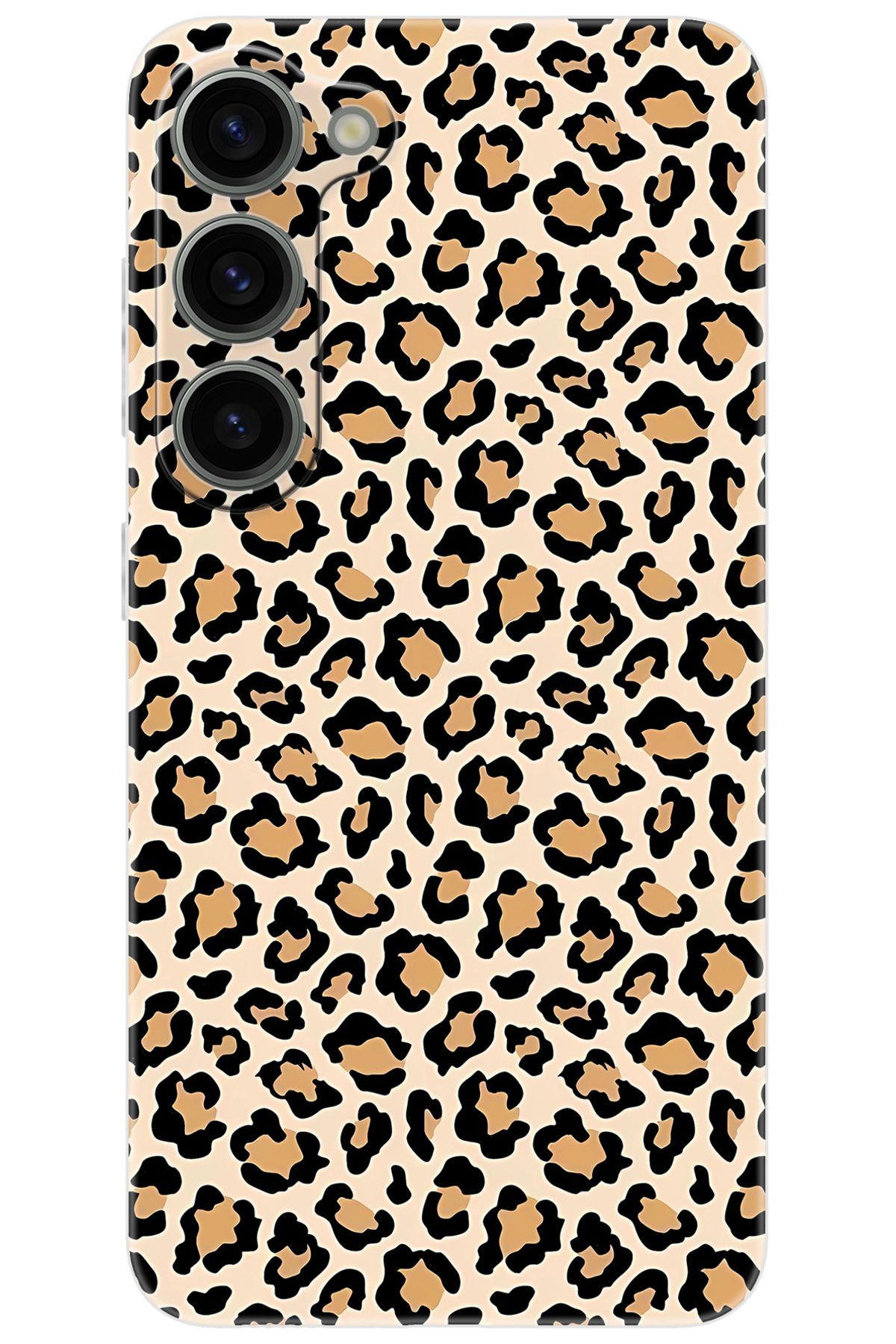 Ceppare Samsung Galaxy S23 (SM-S911B) Uyumlu Kılıf Desen Baskılı Silikon Leopar Desen STK:743 CP-WZLG6K7