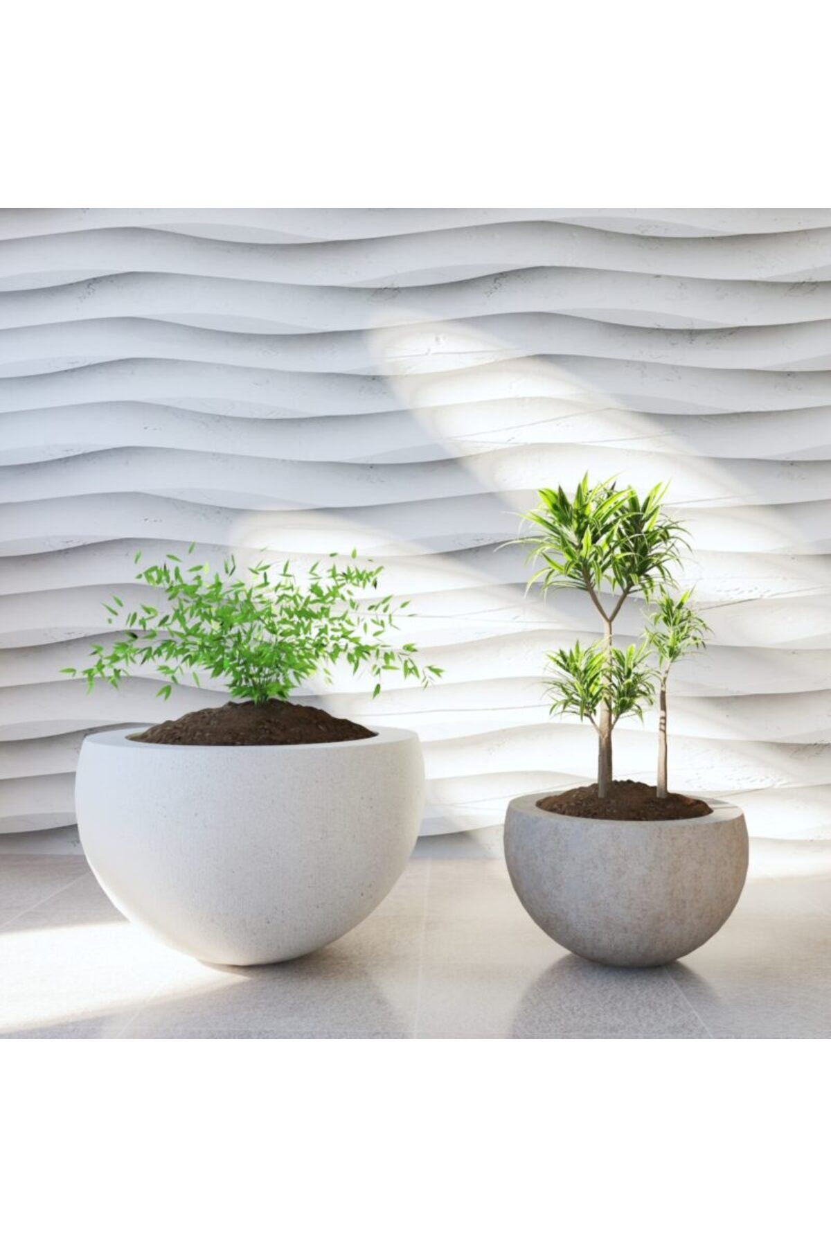 Dekor Hafif Beton Saksı Halko 120LT