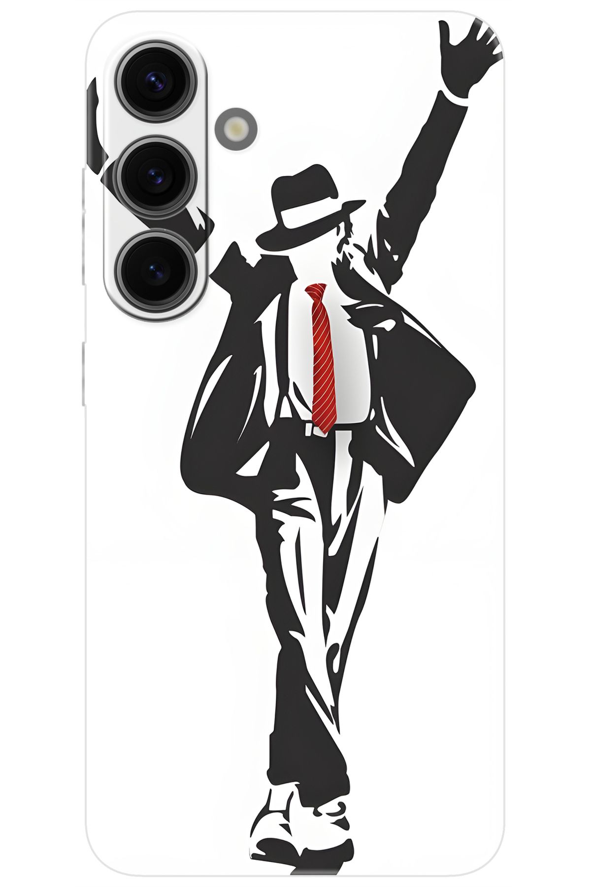 Ceppare Samsung Galaxy S24 (SM-S921B) Uyumlu Kılıf Desen Baskılı Silikon Michael Jackson STK:705 CP-THWI011