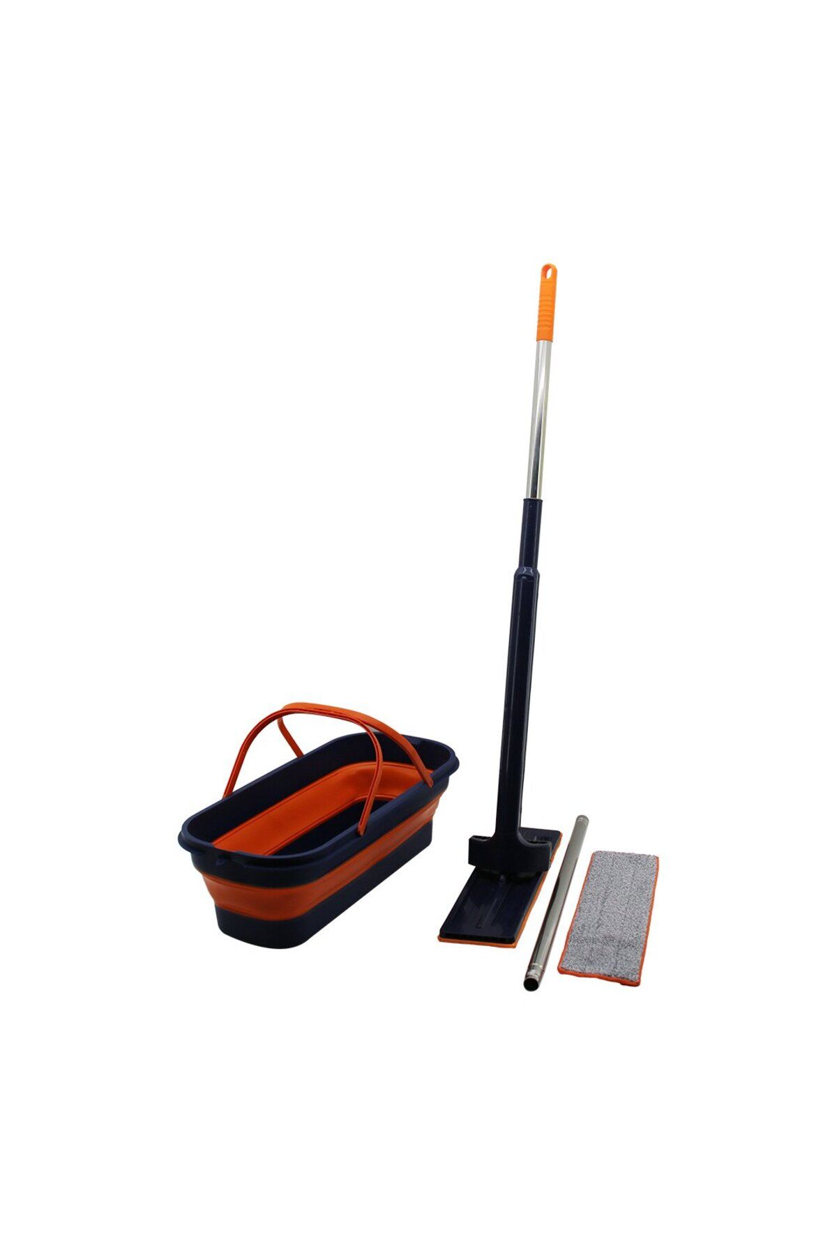 STOREMAX srh KENDİNDEN SIKMALI KATLANIR - TEKERLİ KOVALI MOP SETİ YEDEK BEZLİ360° BAŞLIK=11.5X41CM- SAP