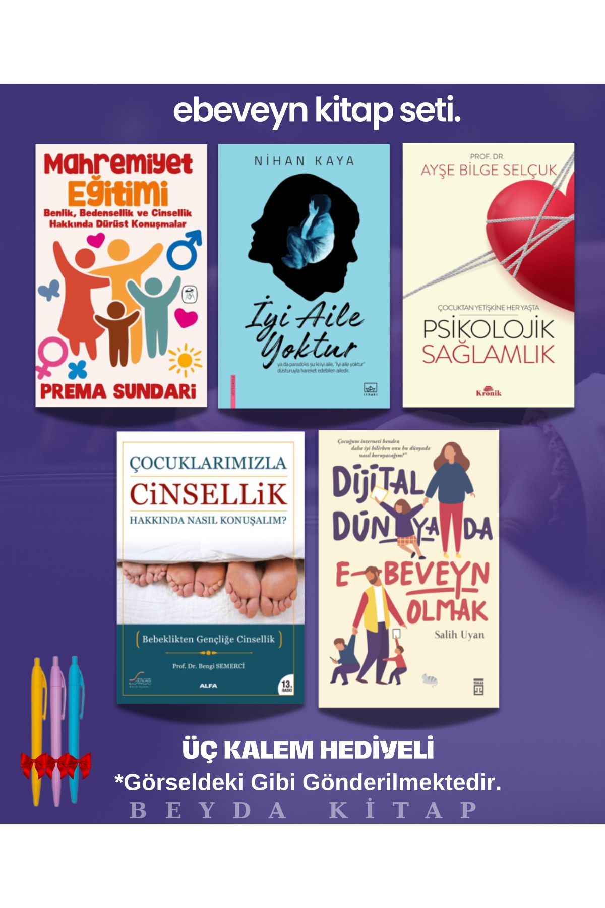 Kronik Kitap Ebeveyn Kitap Seti 3 (5 Kitap) İyi Aile Yoktur, Mahremiyet, Cinsellik, Psikolojik - ANBATVS1