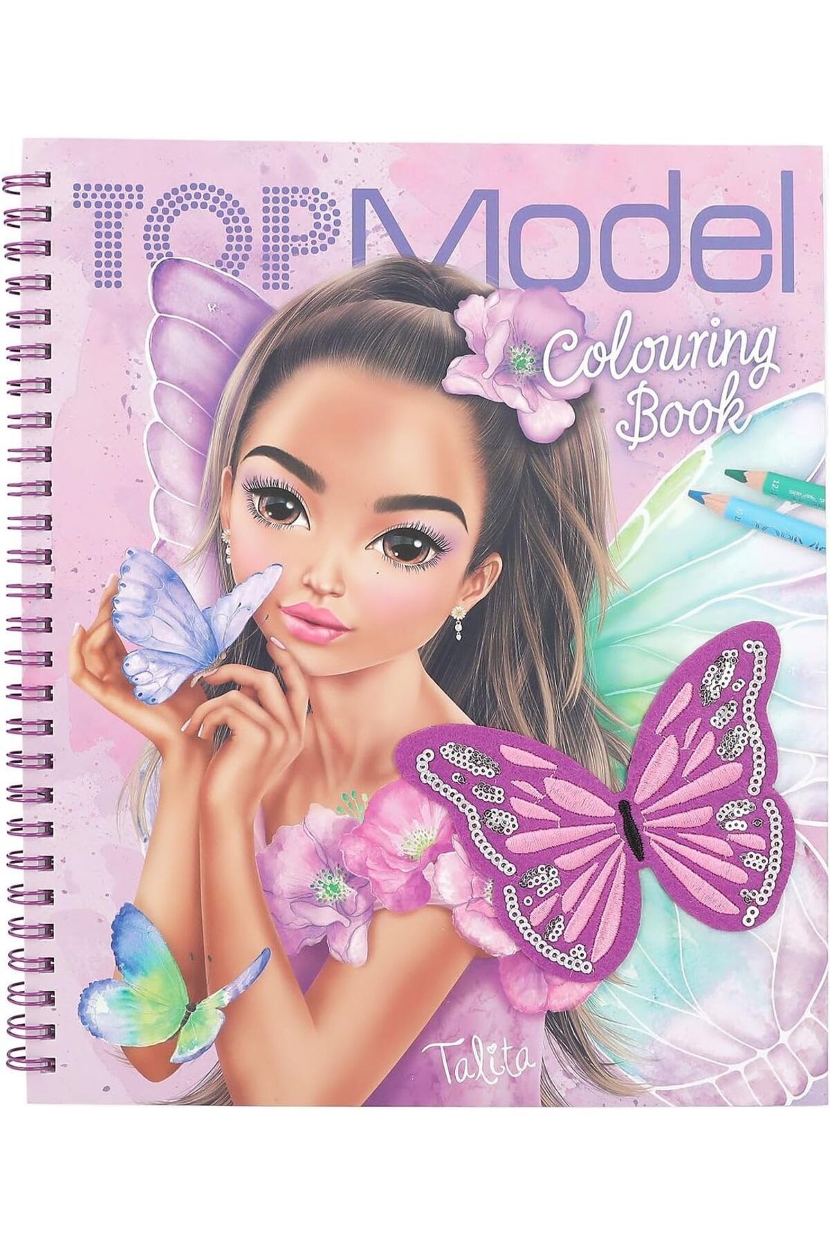 STOREMAX srh 12976 TOPModel Fairy Love - Payetli Tasarımlı Boyama Kitabı, Yaratıcı Tasarım için 40 Mod