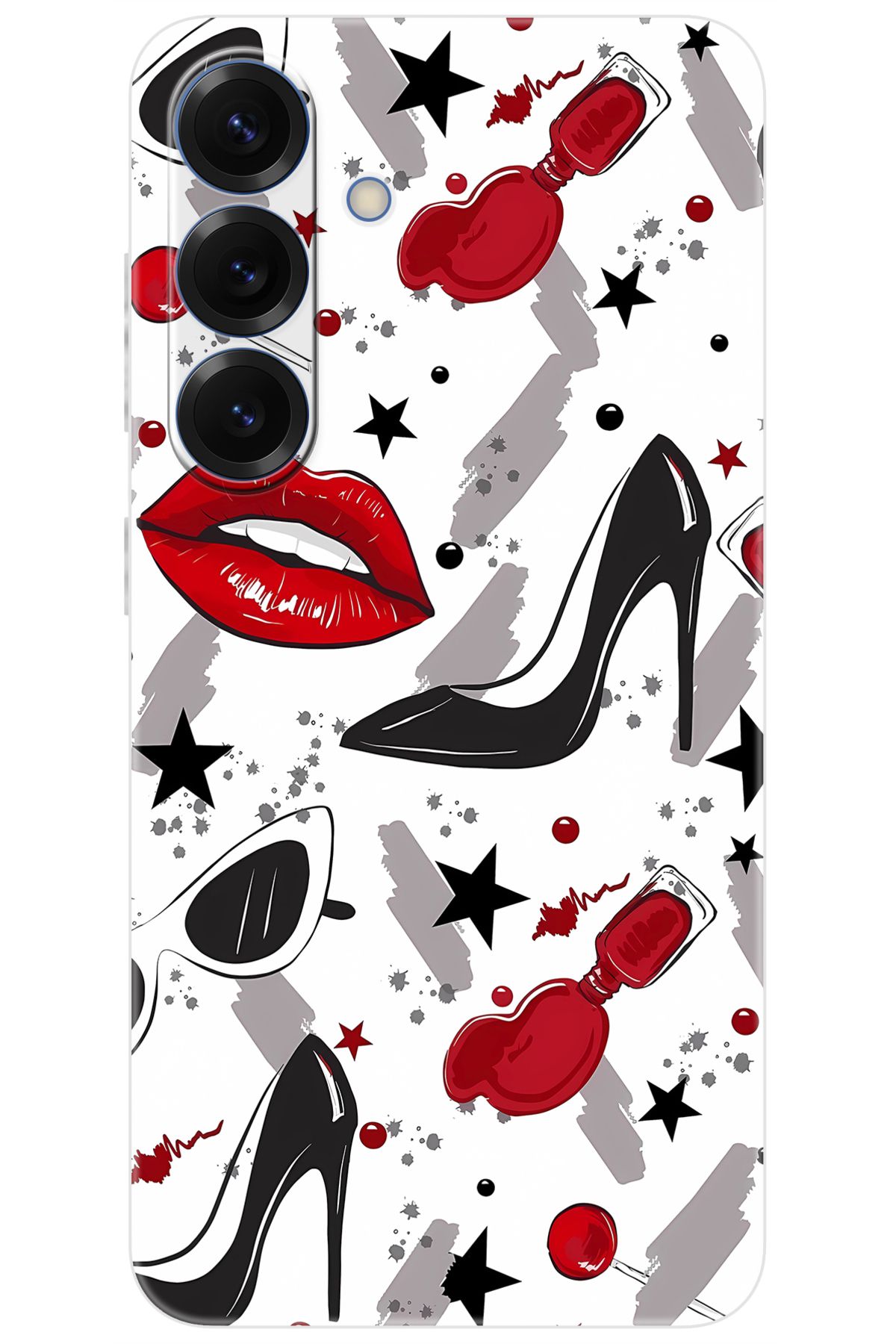 Ceppare Samsung Galaxy S25 (SM-S931B) Uyumlu Kılıf Desen Baskılı Silikon Fashion Design STK:676 CP-lgBkCcR