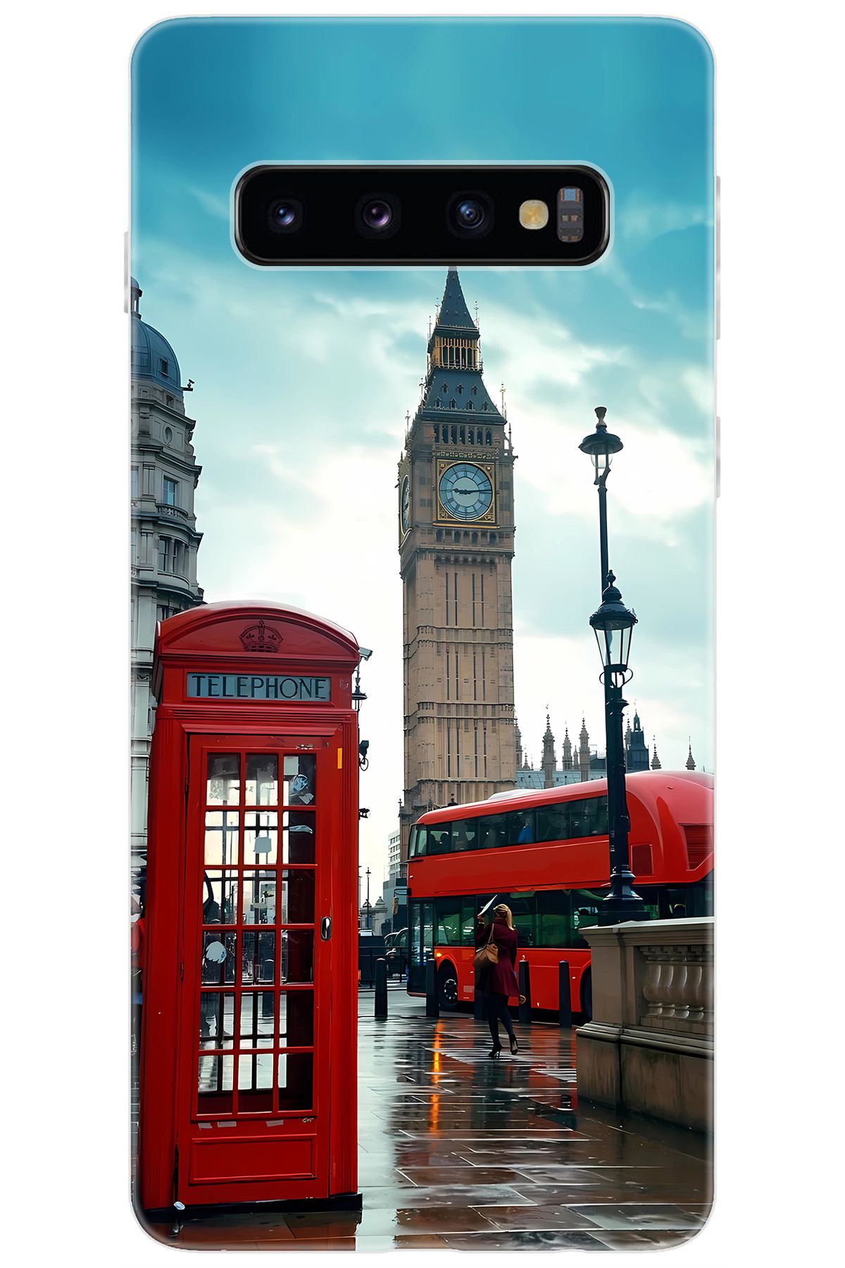 Ceppare Samsung Galaxy S10 (SM-G973F) Uyumlu Kılıf Desen Silikon Big Bang Telefon Kulube STK:1016 CP-OMFWl7p
