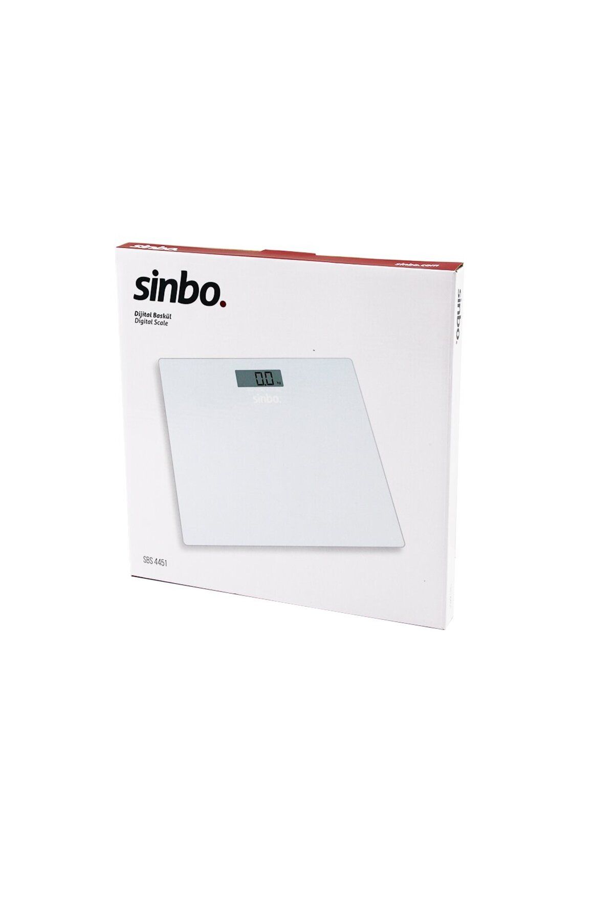 STOREMAX svticaret SİNBO SBS-4451 DİJİTAL - PİLLİ BEYAZ CAM BANYO BASKÜL TERAZİ TARTI LCD EKRAN 180KG/
