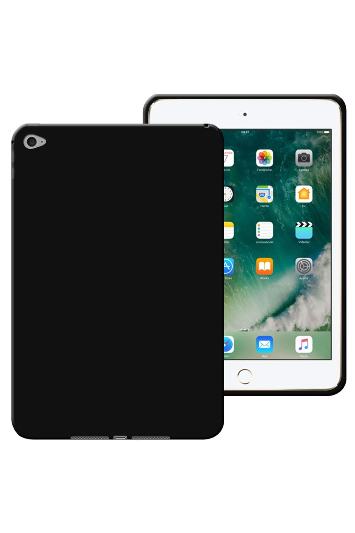 Tekamo Apple iPad Mini 4 / Mini 5 Uyumlu 7,9 inç Rubber Yıkanabilir Silikon Kılıf