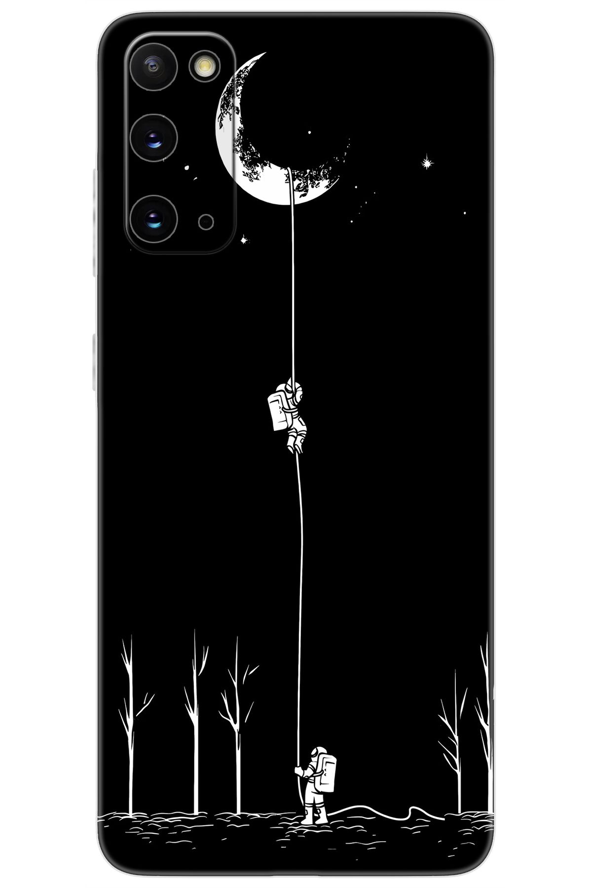 Ceppare Samsung Galaxy S20 (SM-G980F) Uyumlu Kılıf Desen Baskılı Silikon Astronot Serisi STK:1006 CP-Eeafci6