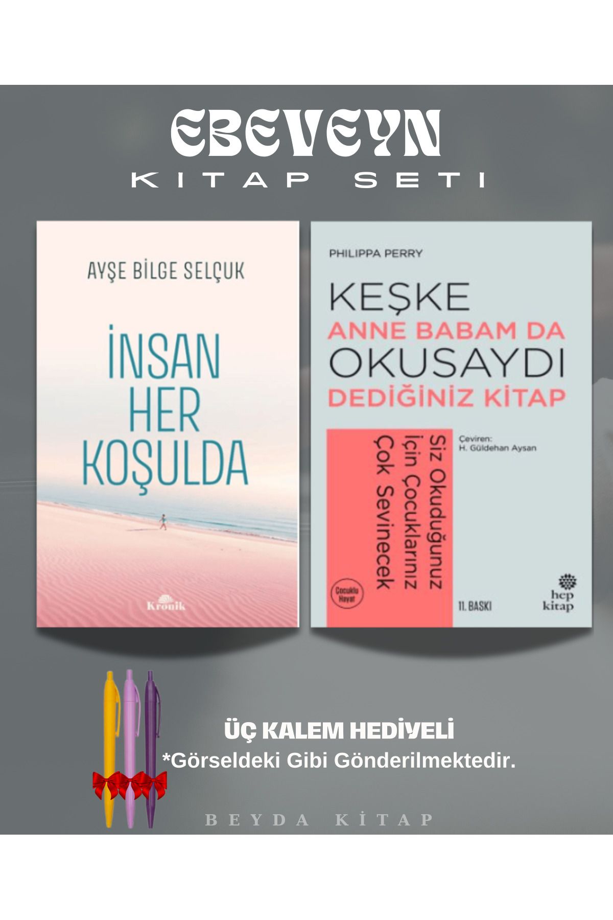 Kronik Kitap Ayşe Bilge Selçuk Kitap Seti (3 Kitap) İnsan Her Koşulda, Sağlıklı, Psikolojik Sağlamlık, ANBATVS1