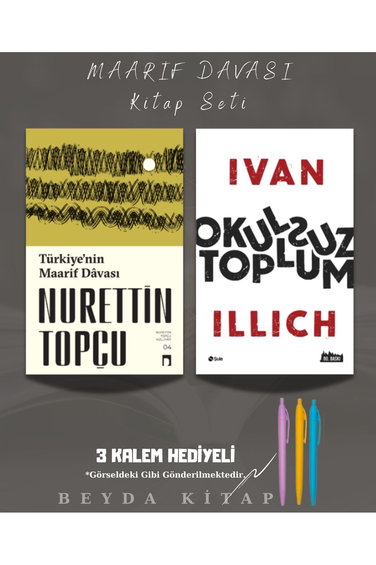 Dergah Yayınları Türkiye'nin Maarif Davası - Okulsuz Toplum - Nurettin Topçu - Kalemli, RTTTPC25, ÖĞRTMNT1