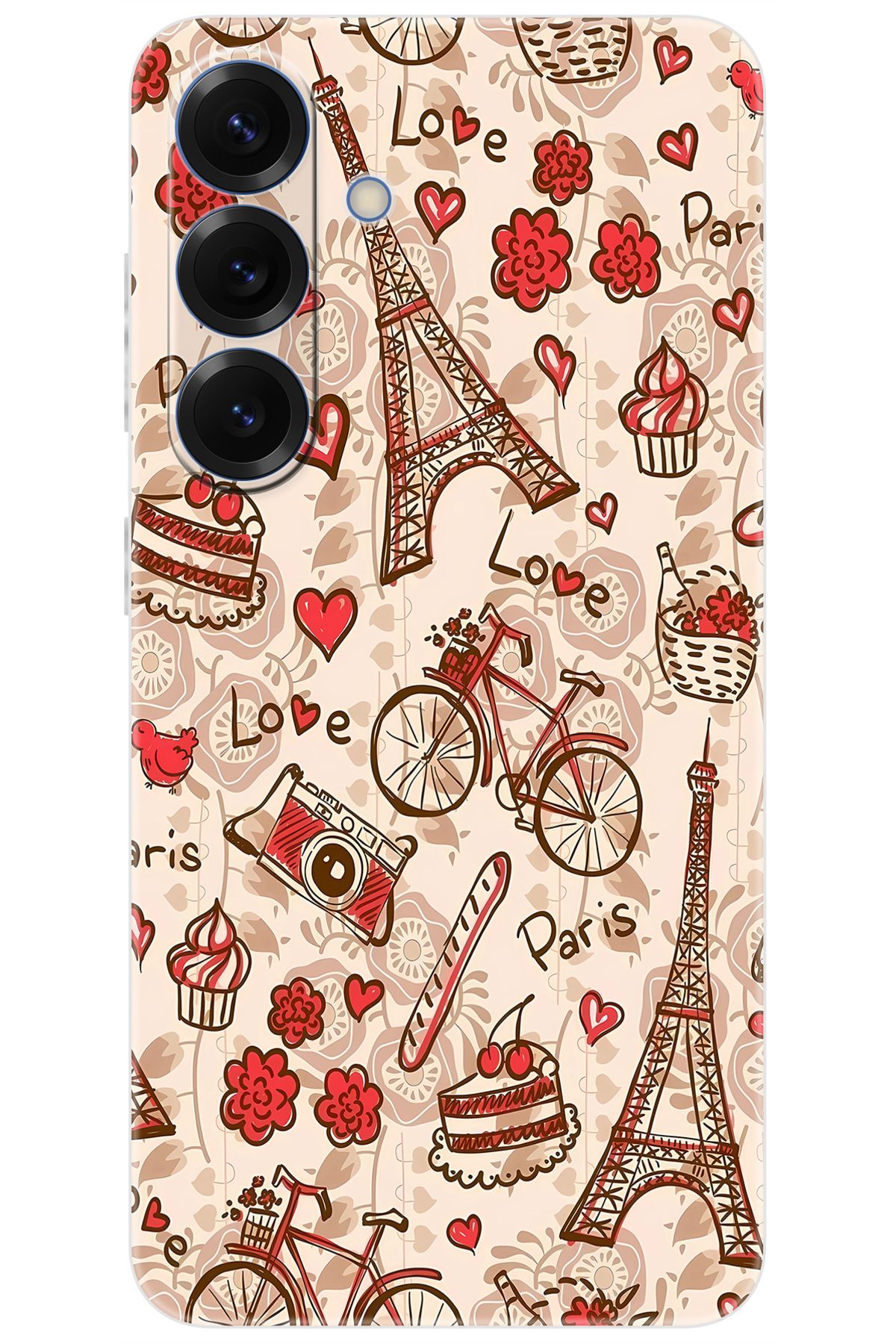 Ceppare Samsung Galaxy S25 (SM-S931B) Uyumlu Kılıf Desen Baskılı Silikon Eyfel Serisi STK:678 CP-hsGJTEk