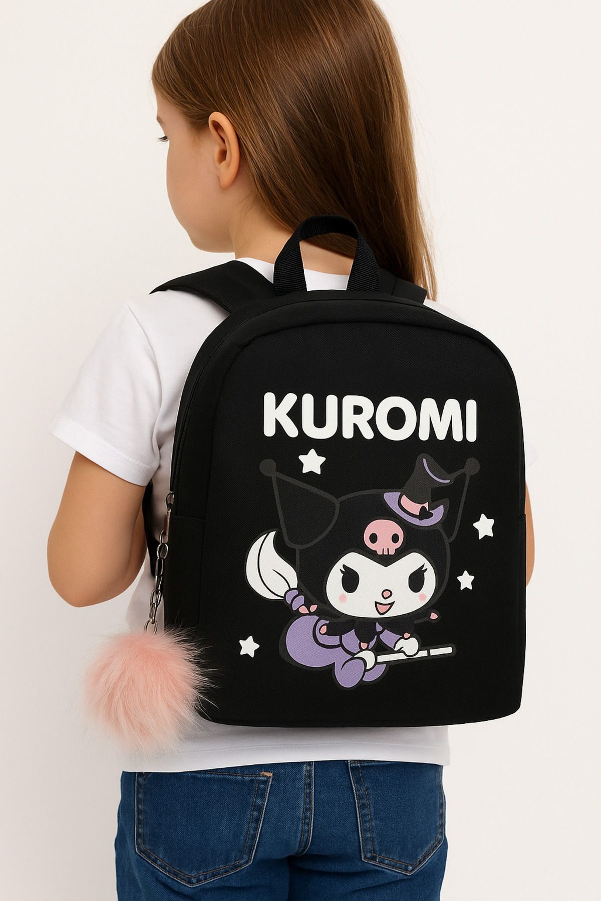 کوله پشتی دخترانه و پسرانه بچگانه مهد کودک KUROMI ANIME مشکی CHILDRY Mesisa