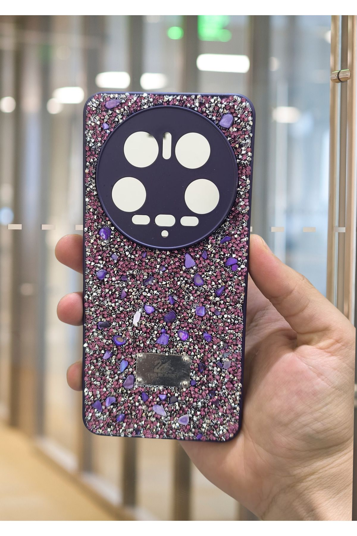 Techno Mi 14 Ultra Taşlı Kılıf Kamera Korumalı Lüx Silikon