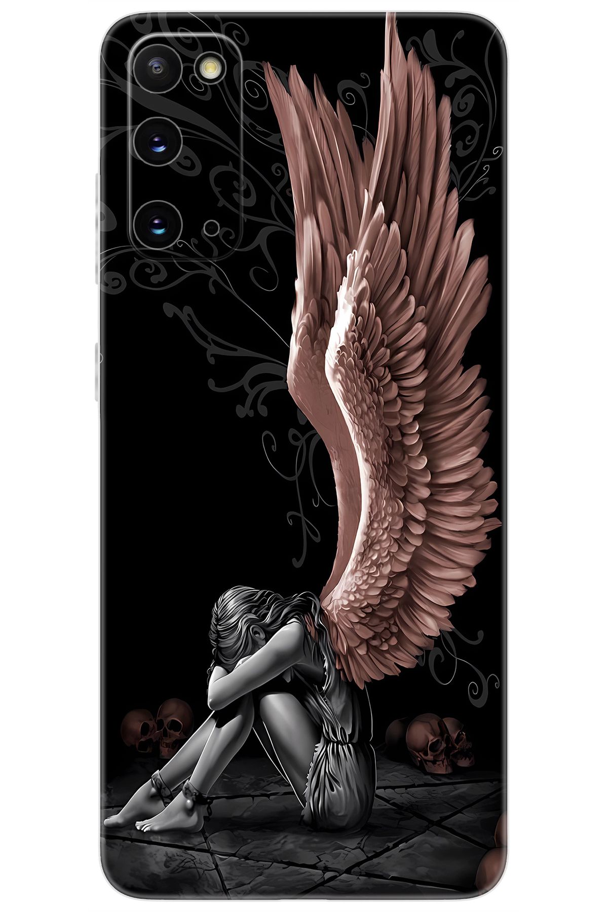 Ceppare Samsung Galaxy S20 (SM-G980F) Uyumlu Kılıf Desen Baskılı Silikon Enslaved Angel STK:654 CP-WdMug94